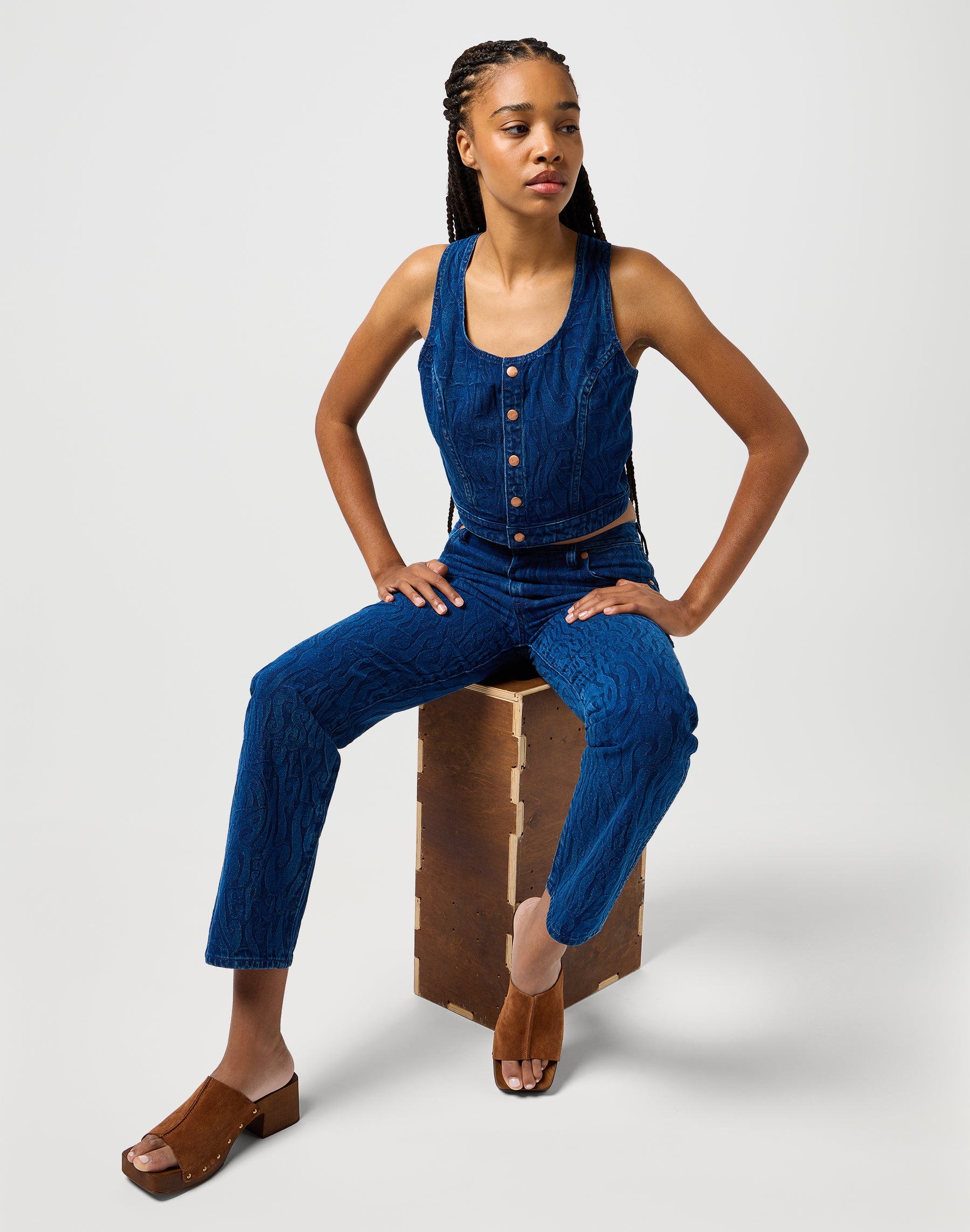 La camicia in groovy jaquard di Wrangler