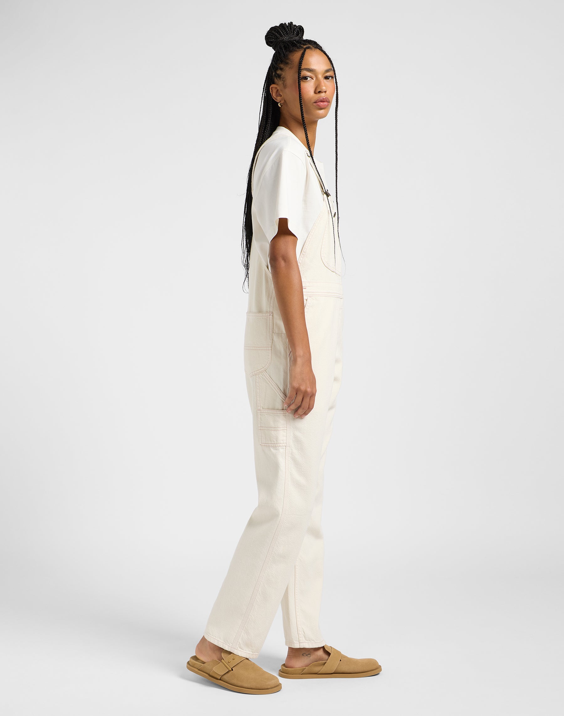 Salopette dritta in Ecru Overall Lee