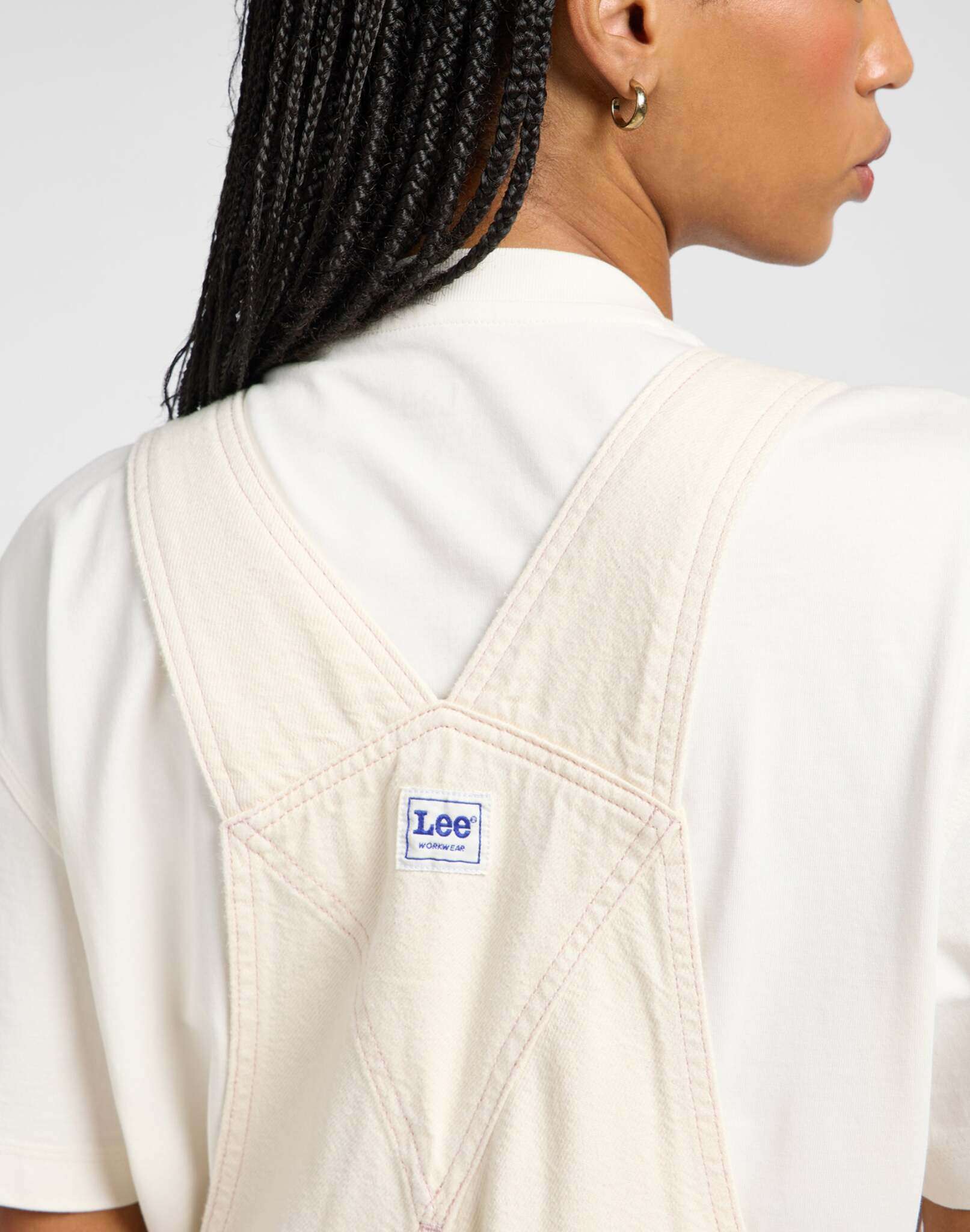 Salopette dritta in Ecru Overall Lee