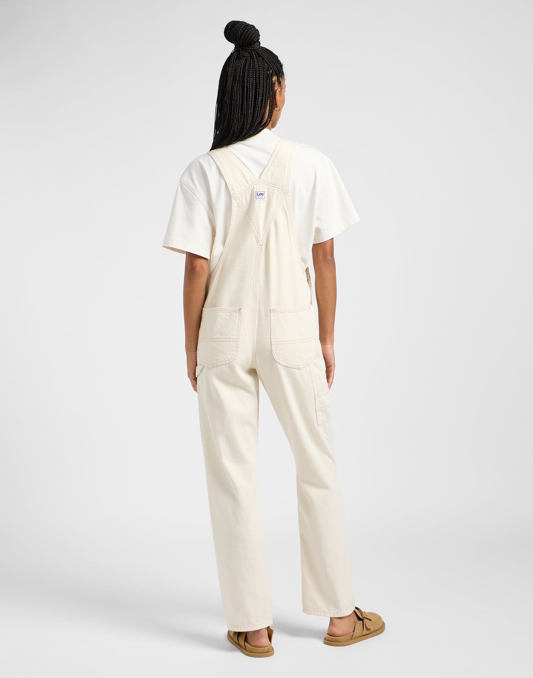 Salopette dritta in Ecru Overall Lee