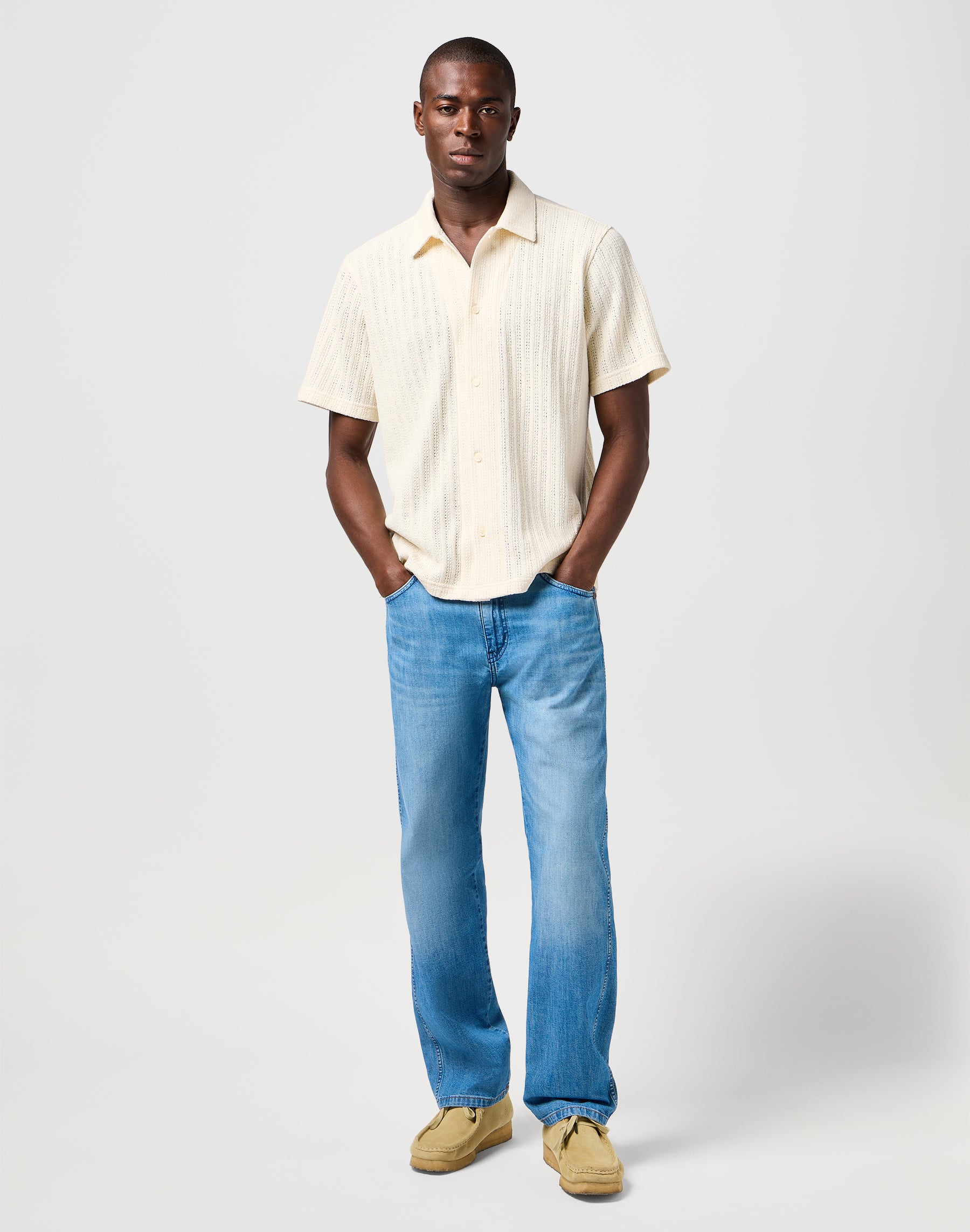Camicia Ss in maglia naturale Camicie Wrangler