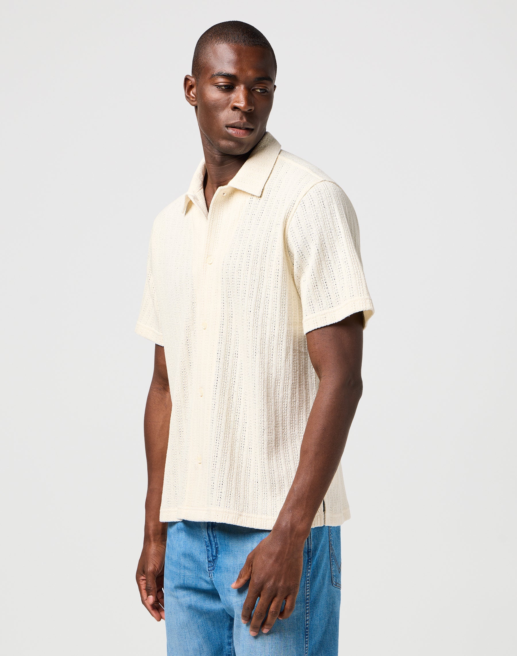 Camicia Ss in maglia naturale Camicie Wrangler