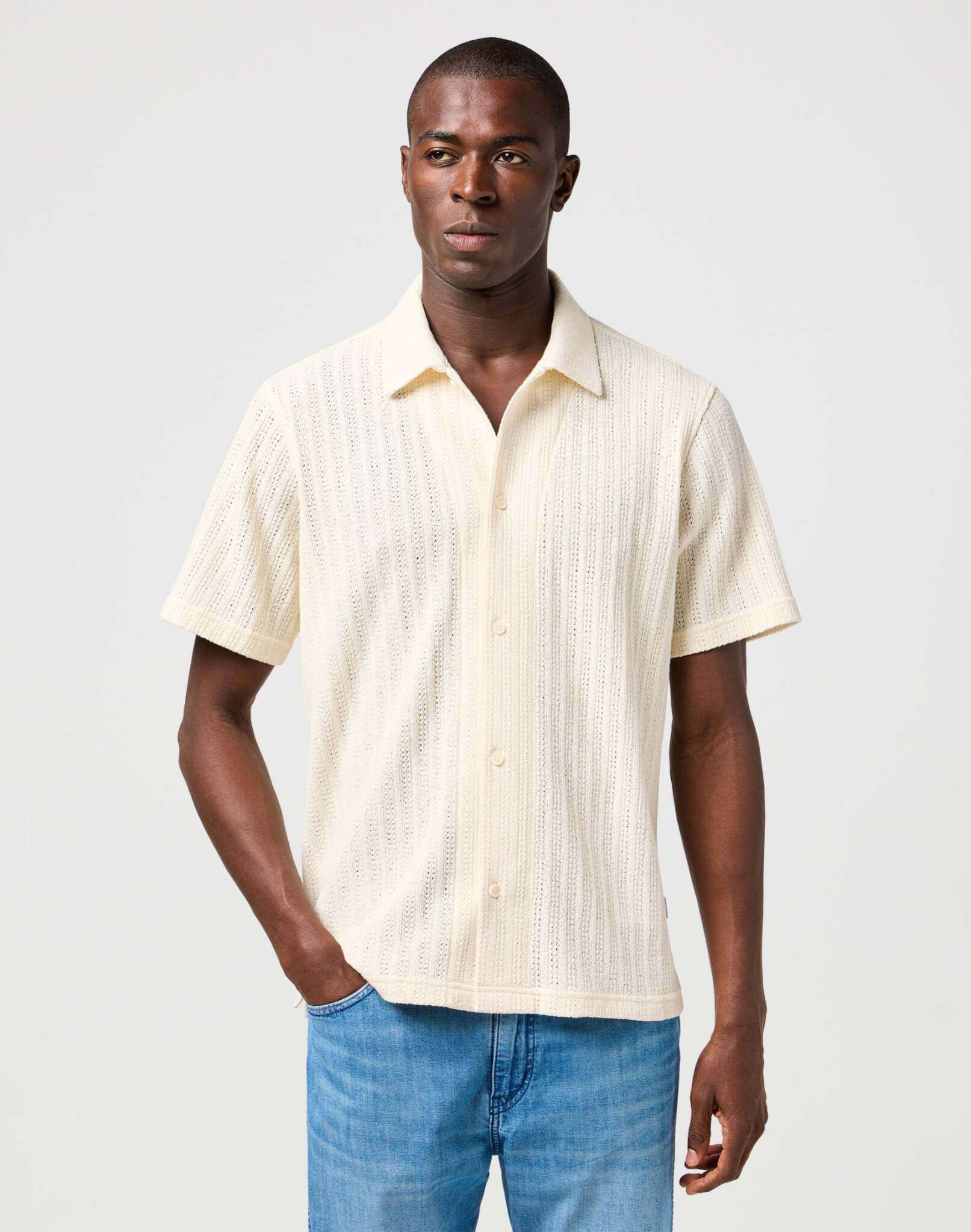 Camicia Ss in maglia naturale Camicie Wrangler