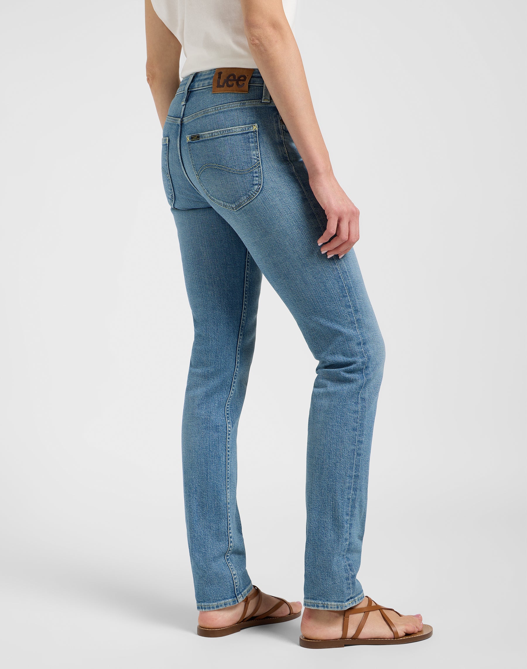 Elly in Jeans Cloudy Skies Lee