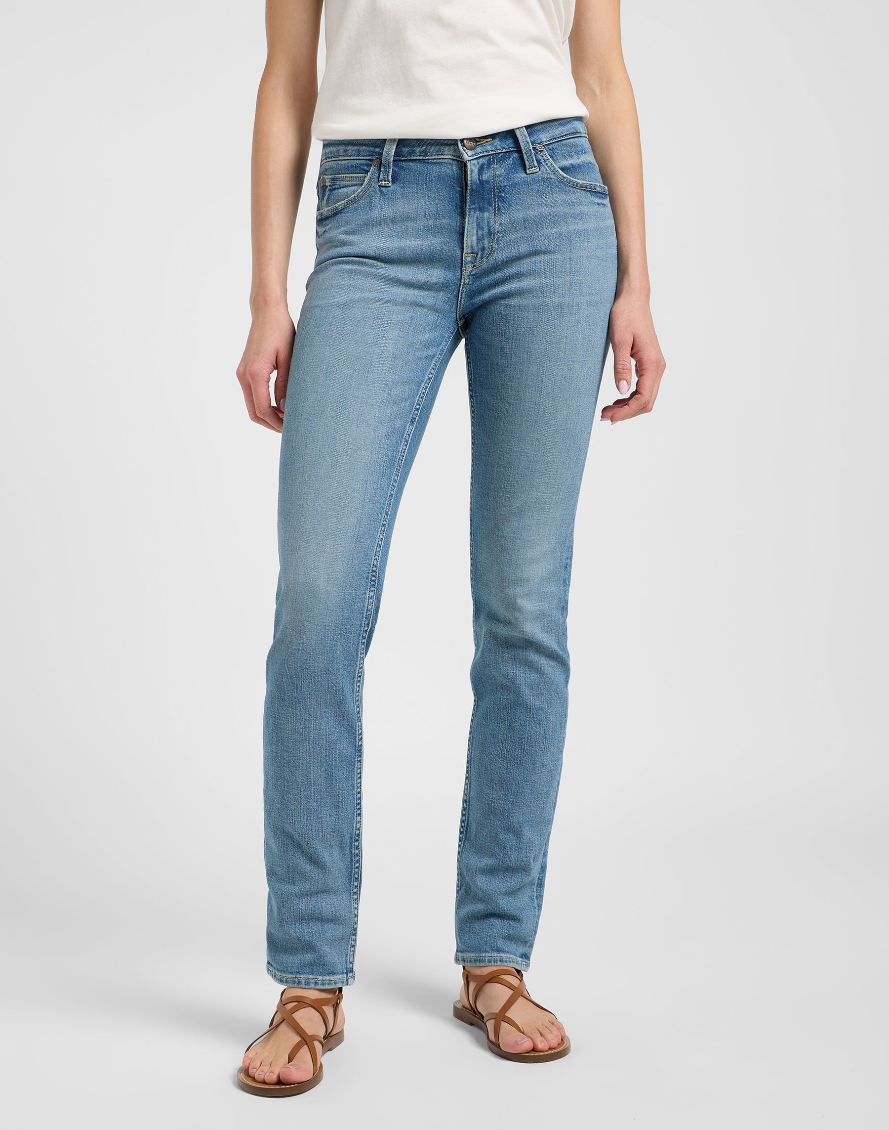 Elly in Jeans Cloudy Skies Lee