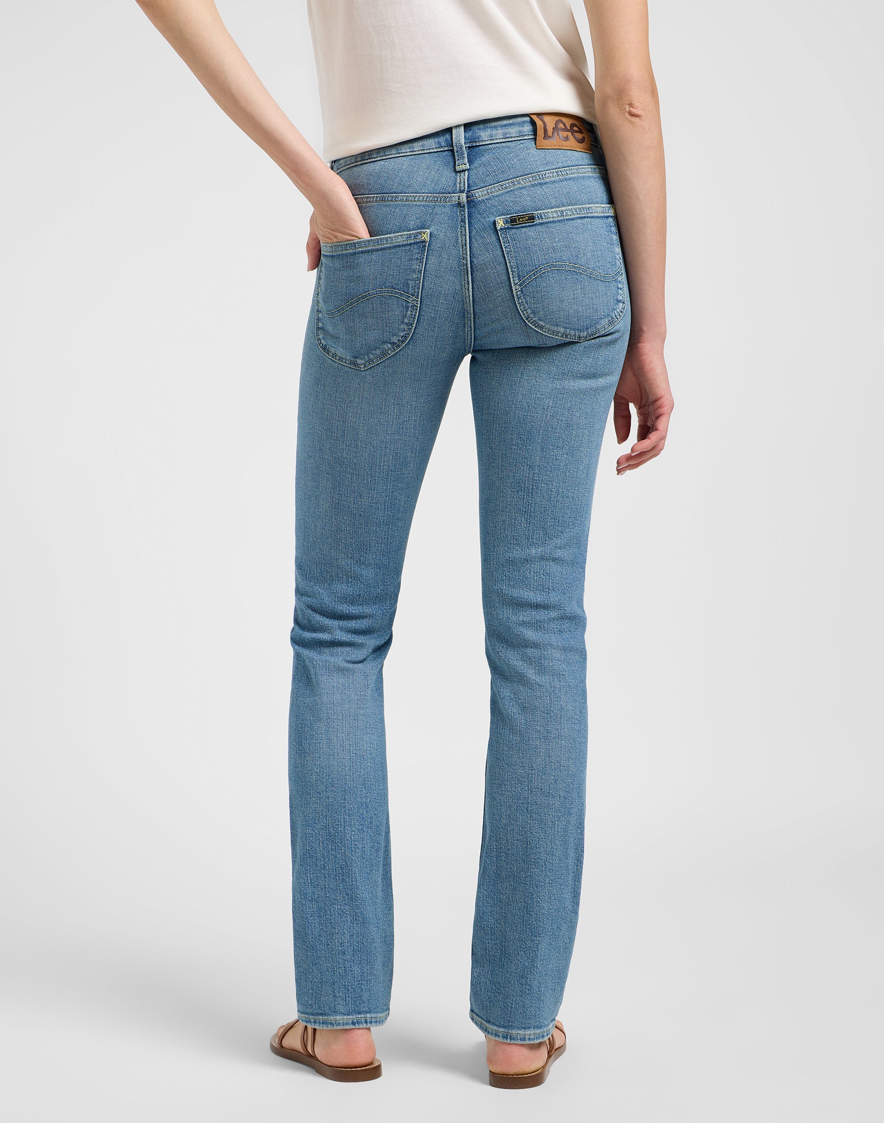 Elly in Jeans Cloudy Skies Lee