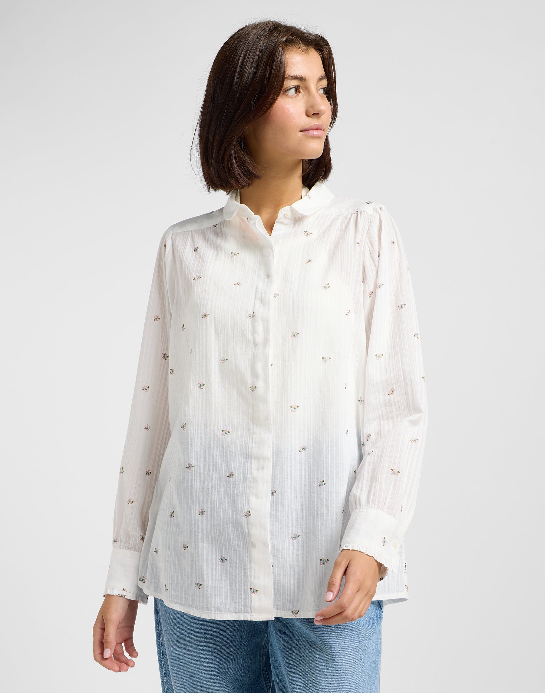 Camicetta arricciata in camicie floreali Grove Lee