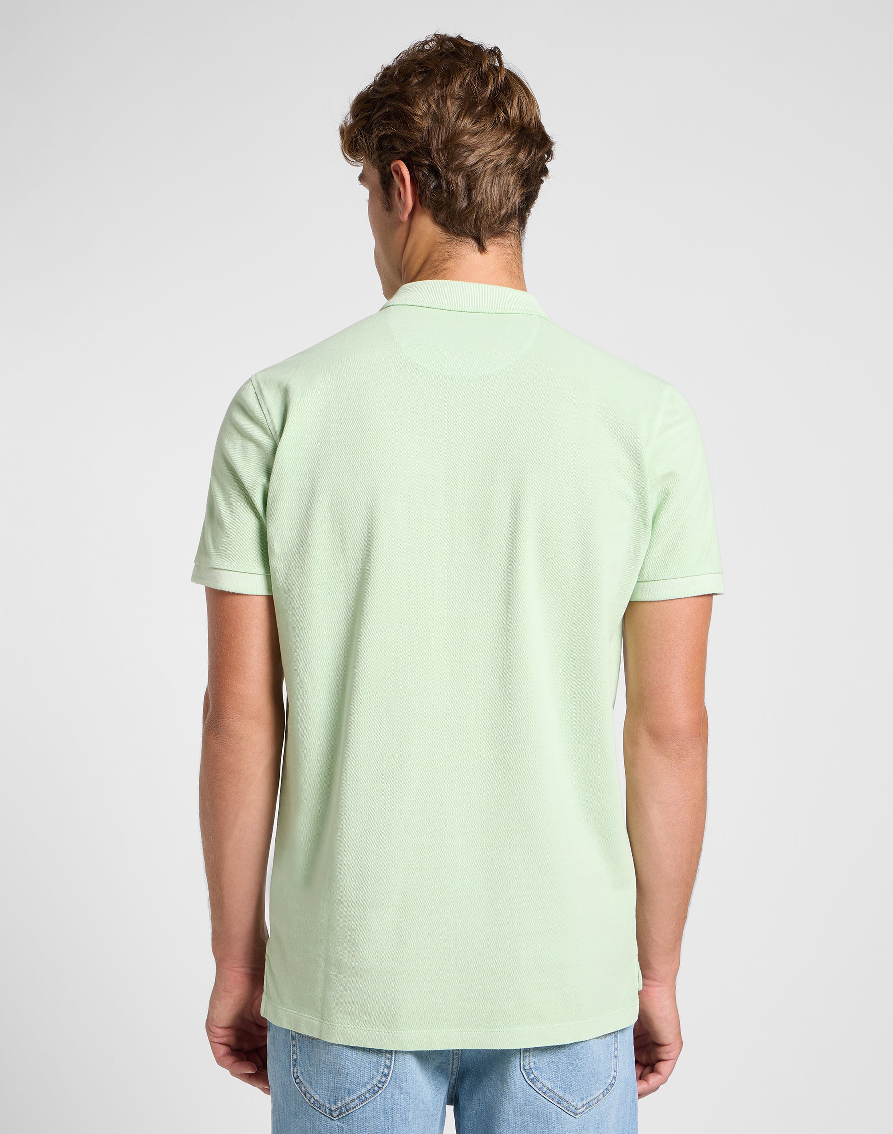 Polo tinta in capo in morbida salvia T-Shirt Lee