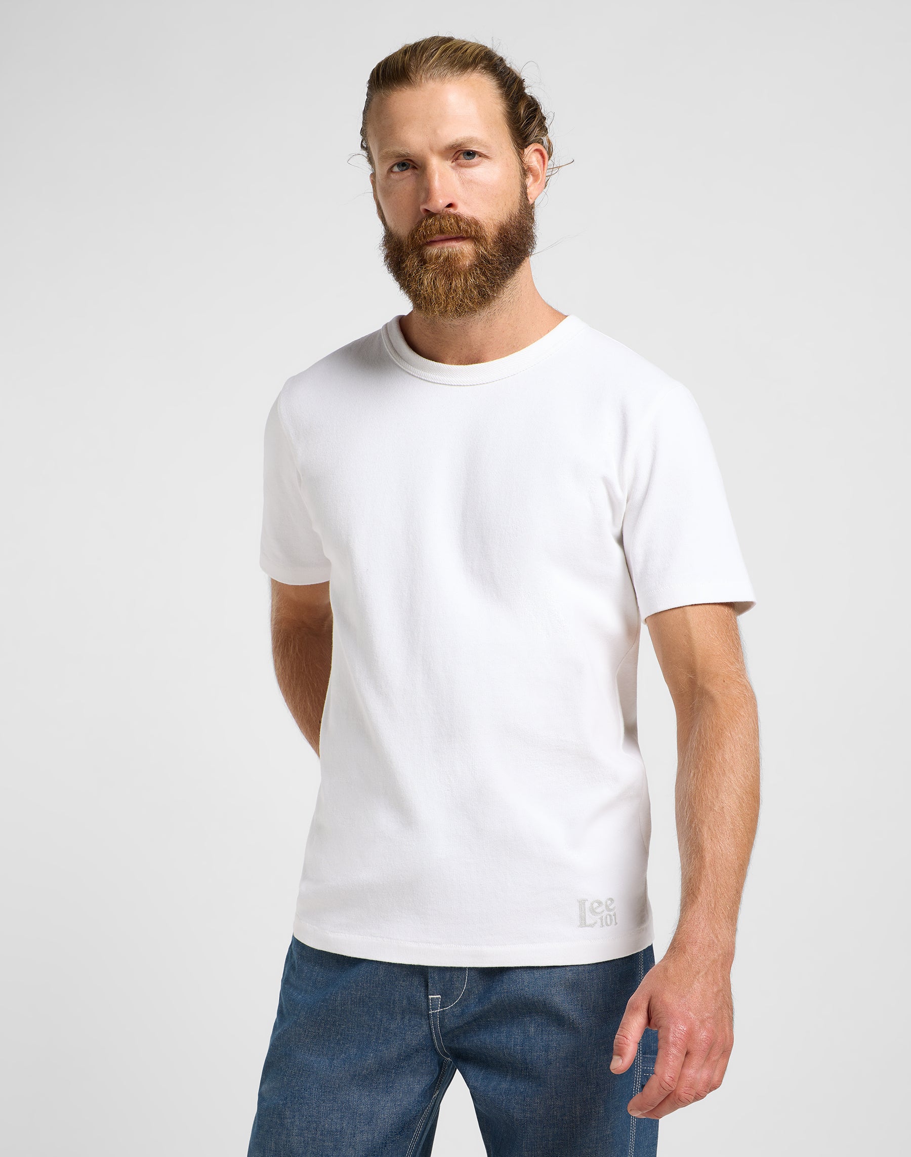 101 Core Tee in bianco brillante Magliette Lee