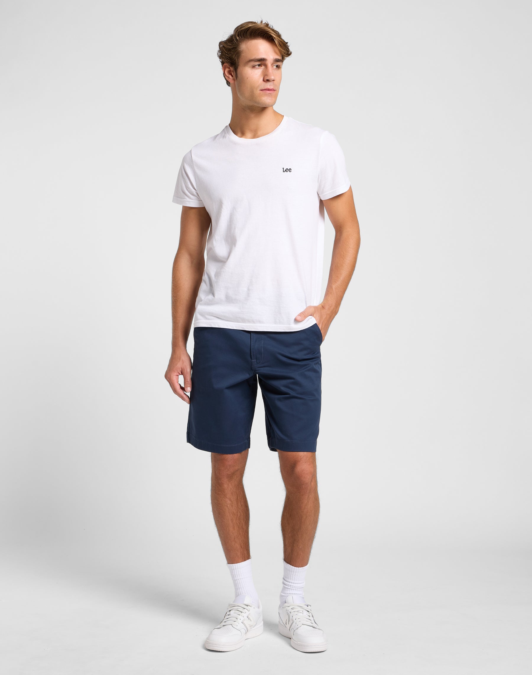 Pantaloncini chino rilassati in Chinoshorts Lee Deep Navy