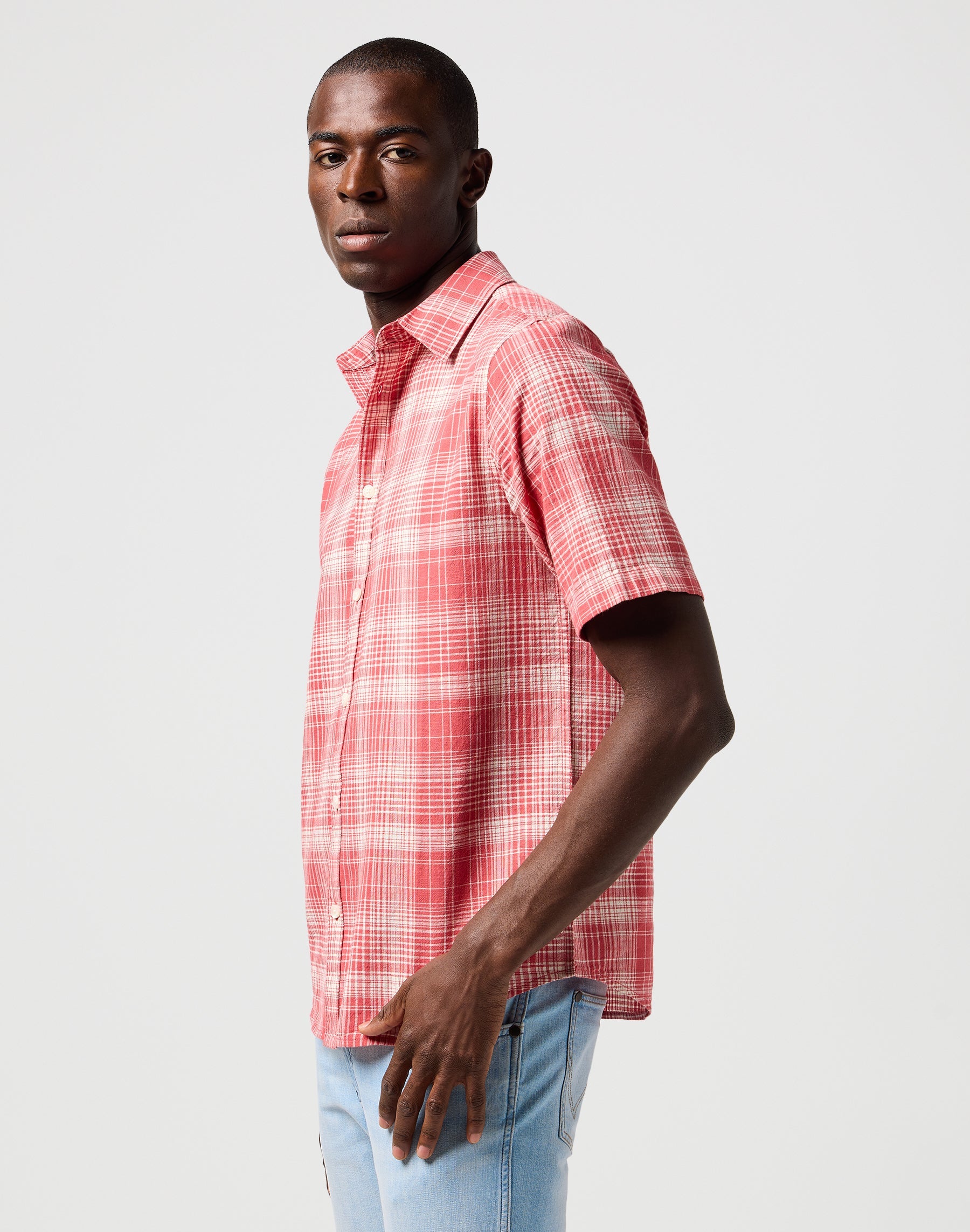 Camicia Ss in rosso Camicie Wrangler