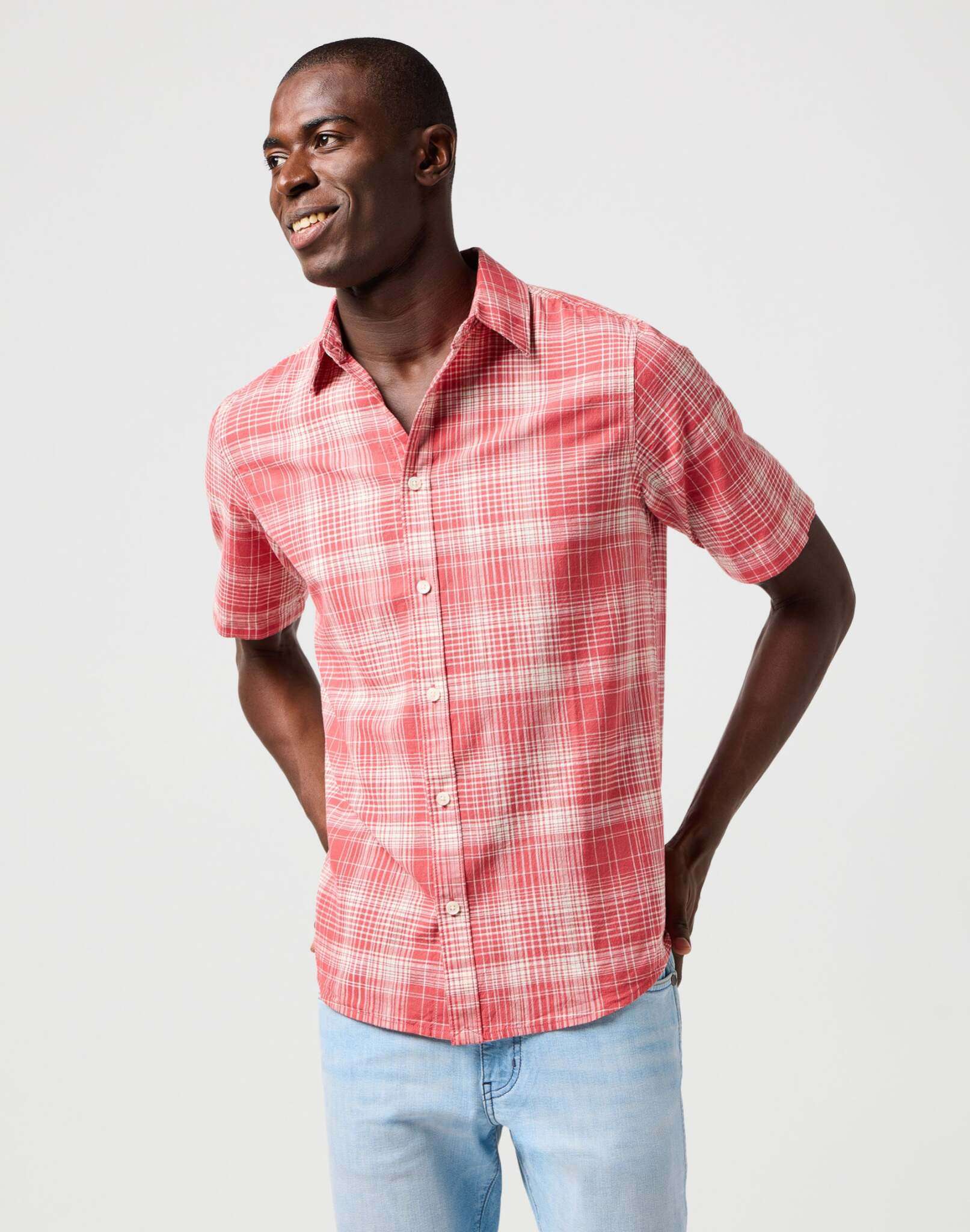 Camicia Ss in rosso Camicie Wrangler