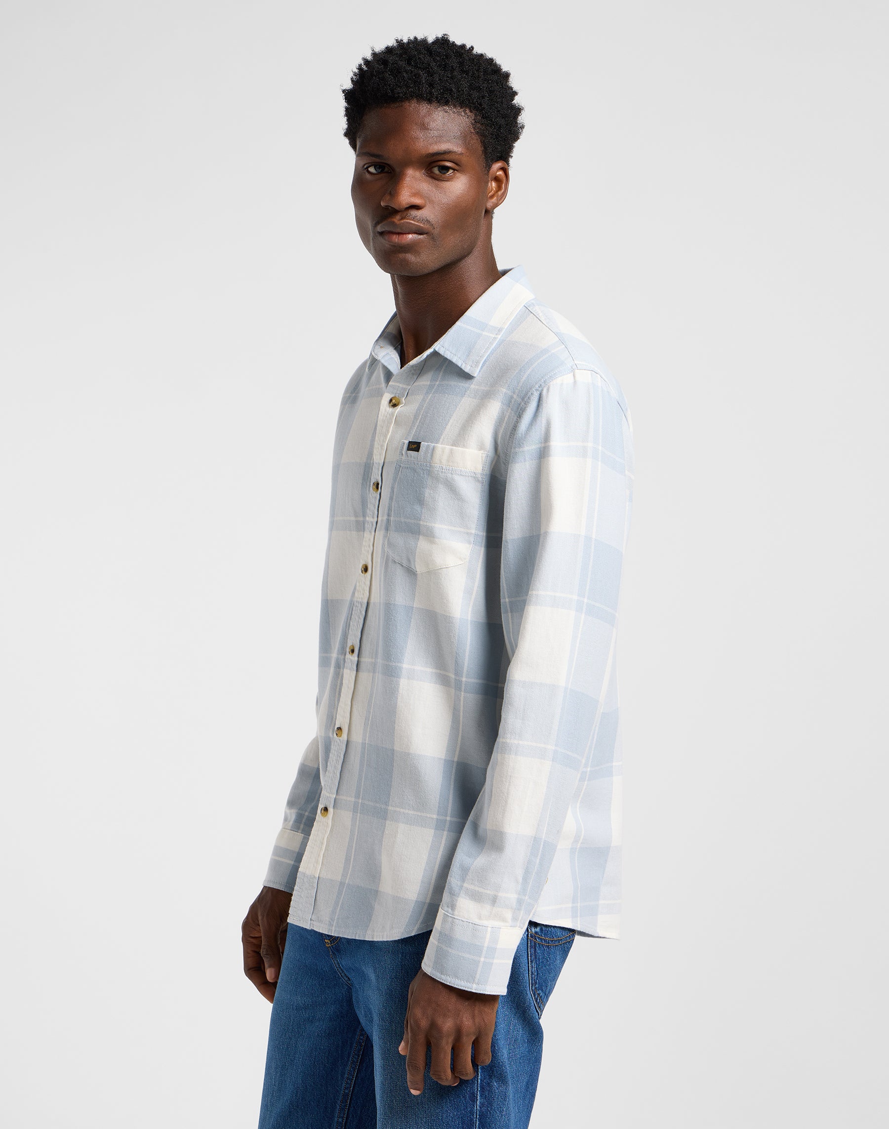 Camicia Mercantile in Ecru Concrete Shirts Lee