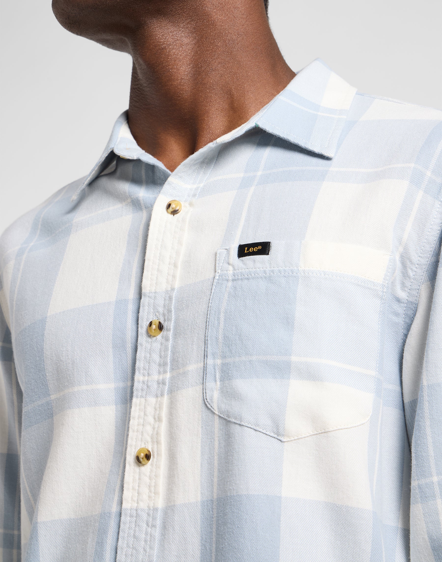 Camicia Mercantile in Ecru Concrete Shirts Lee