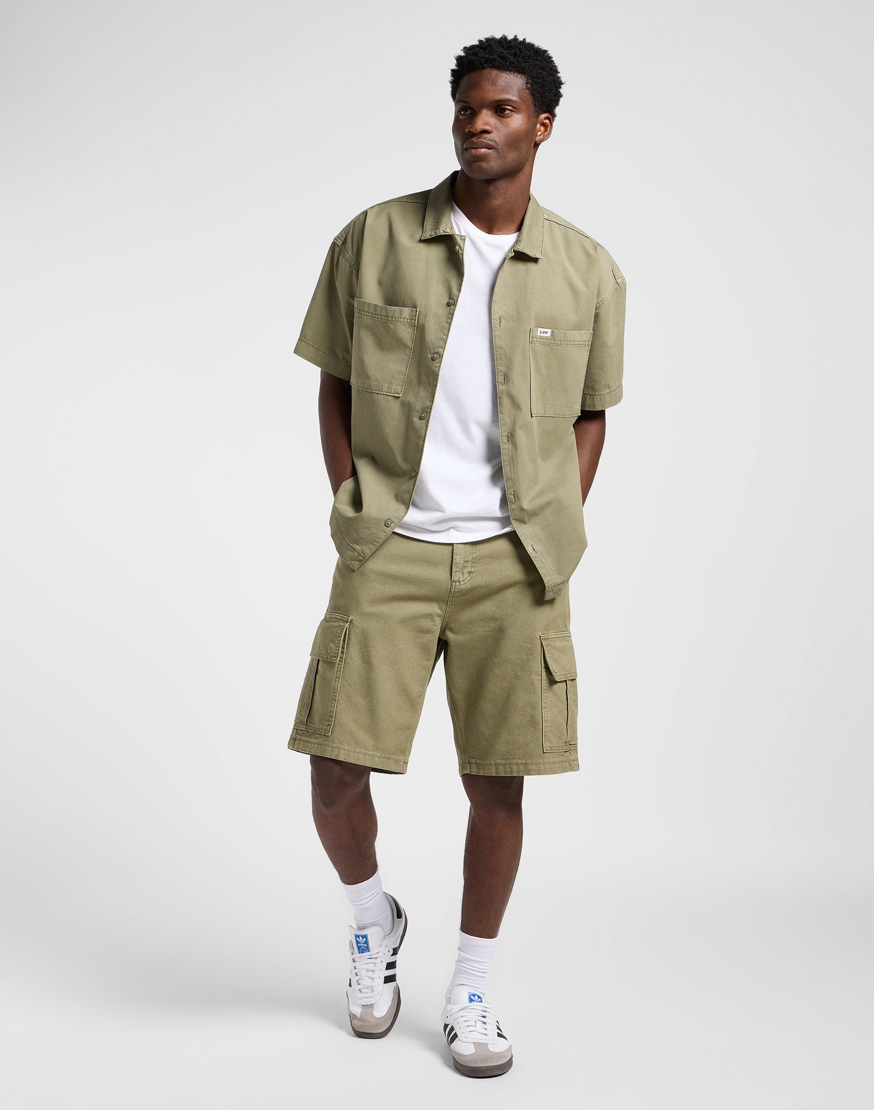 Pantaloncini Cargo in verde Mercantile Lee