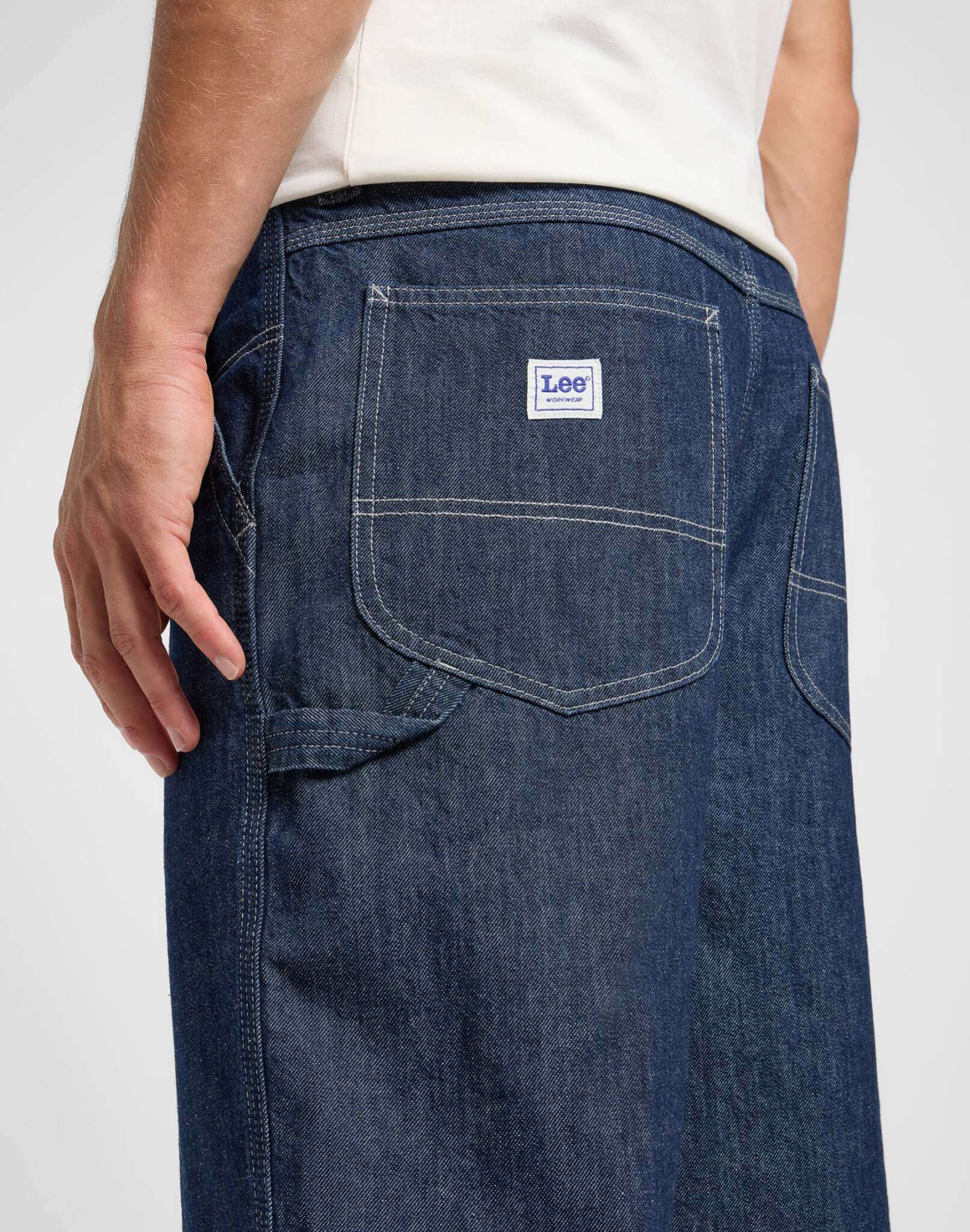 Pantaloncini skater Carpenter in denim risciacquato Lee