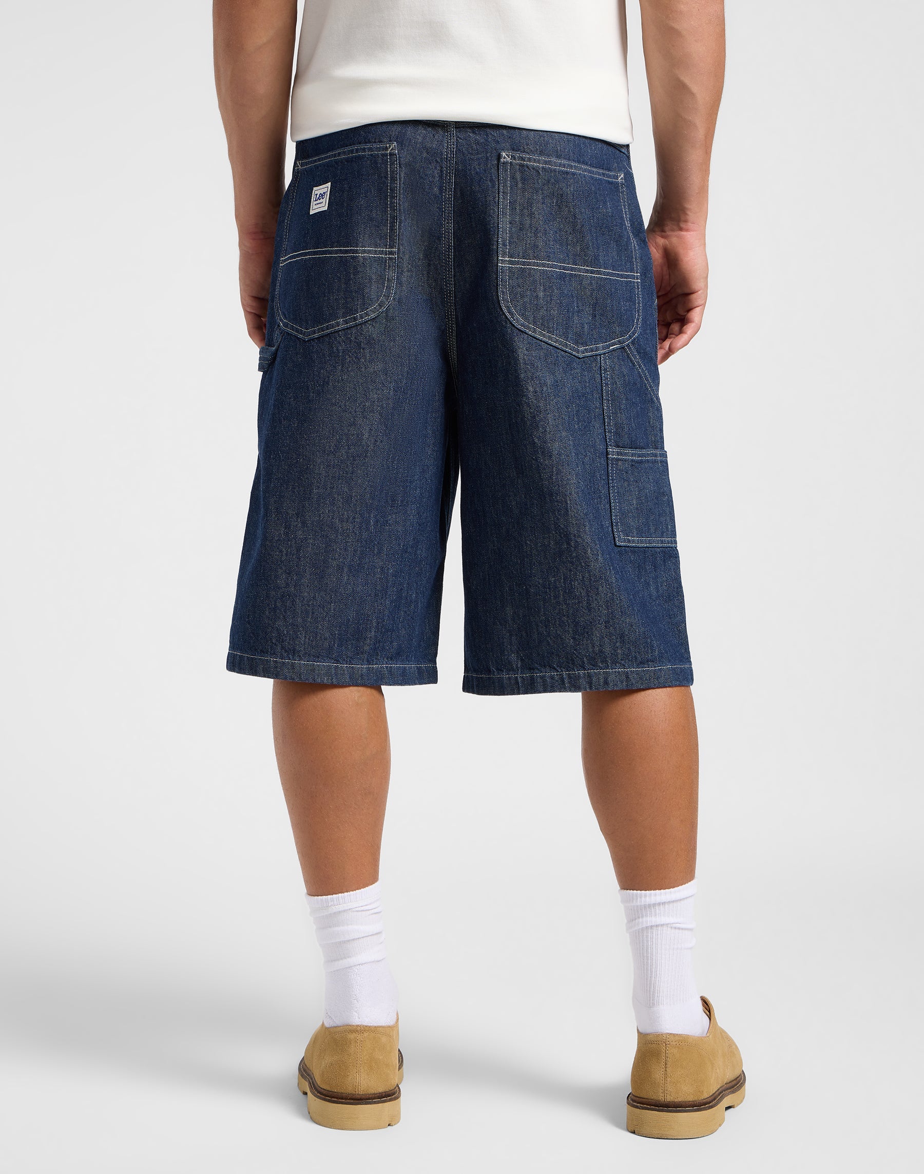 Pantaloncini skater Carpenter in denim risciacquato Lee
