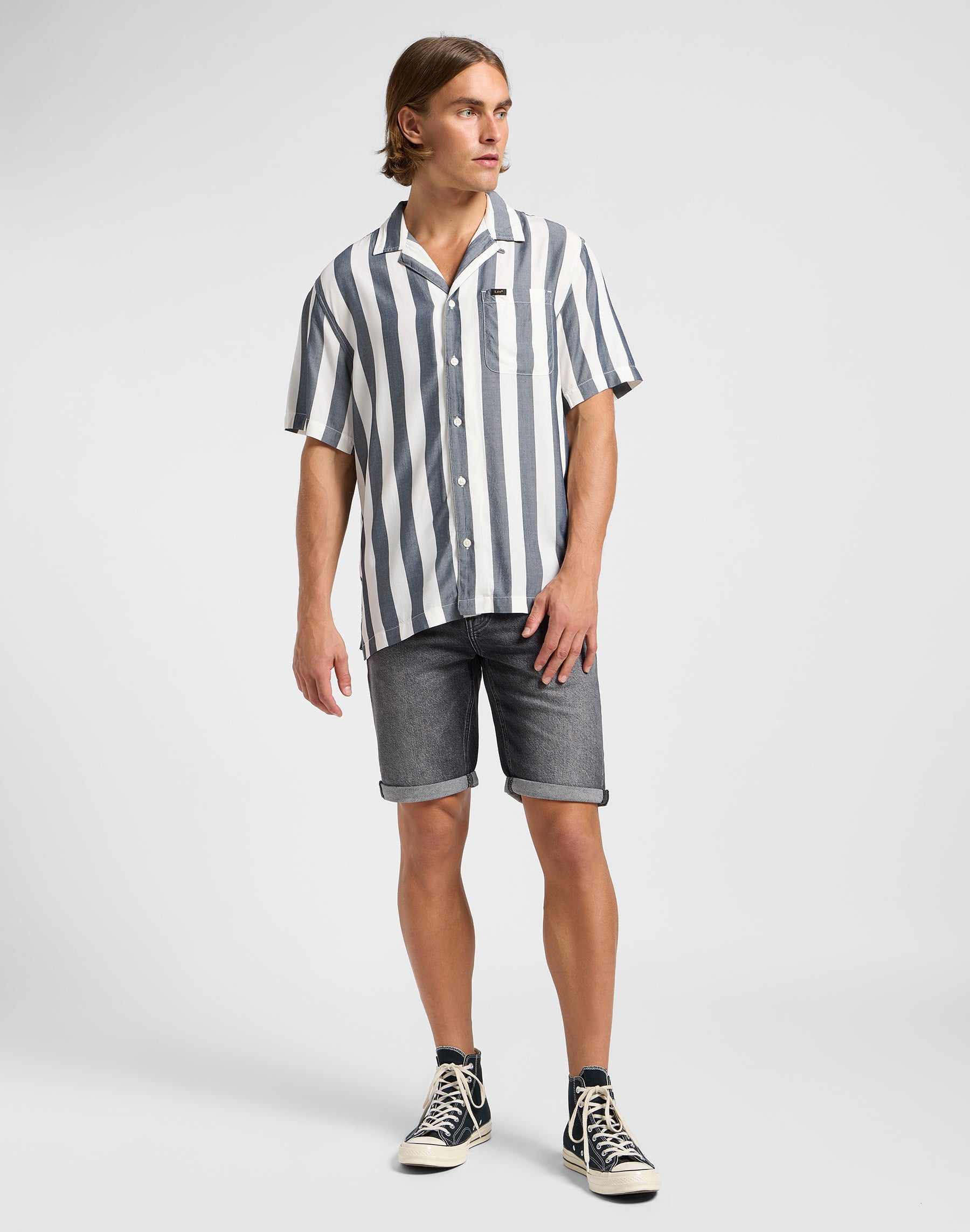 Camicia Resort in rivetto Navy Camicie Lee