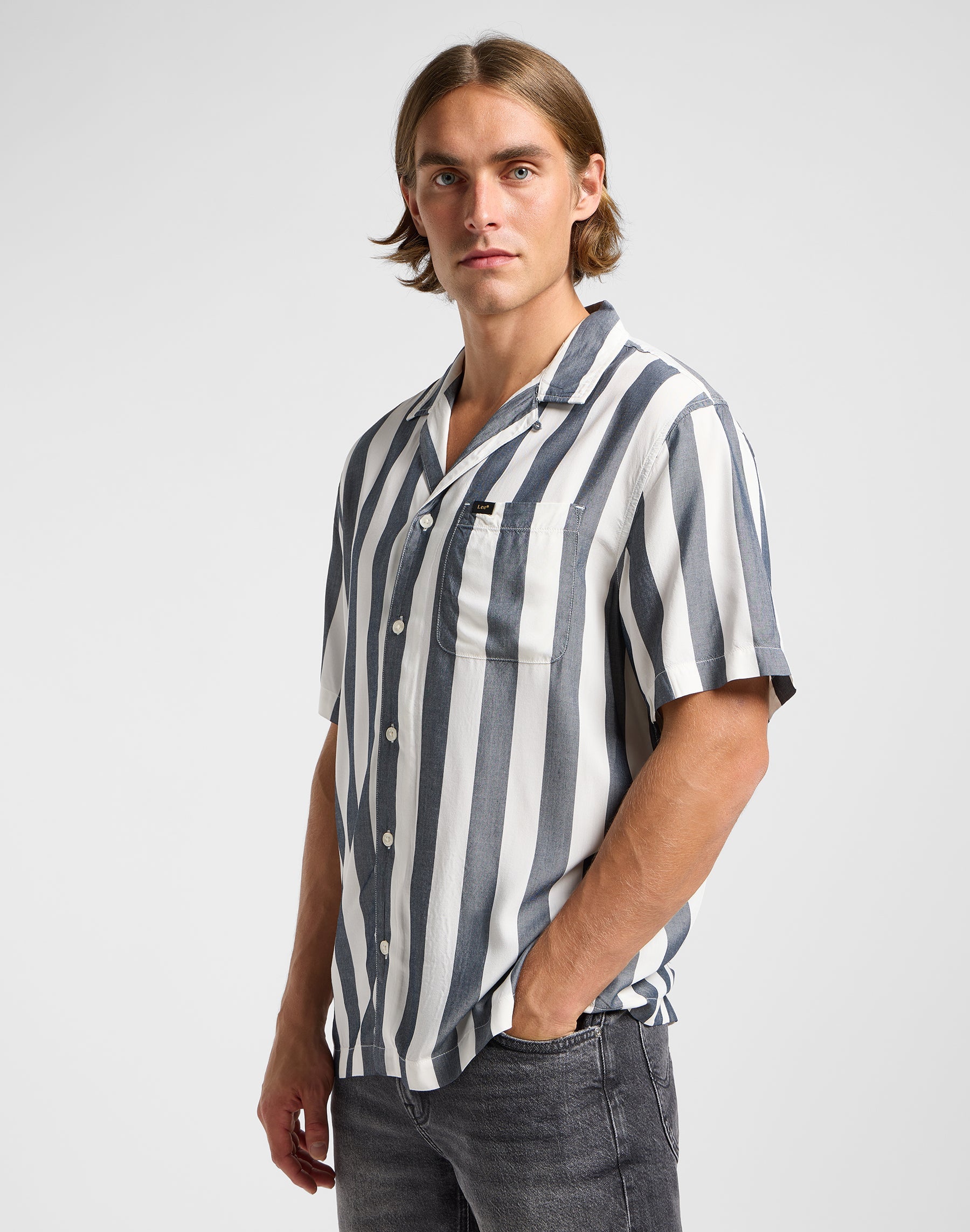 Camicia Resort in rivetto Navy Camicie Lee