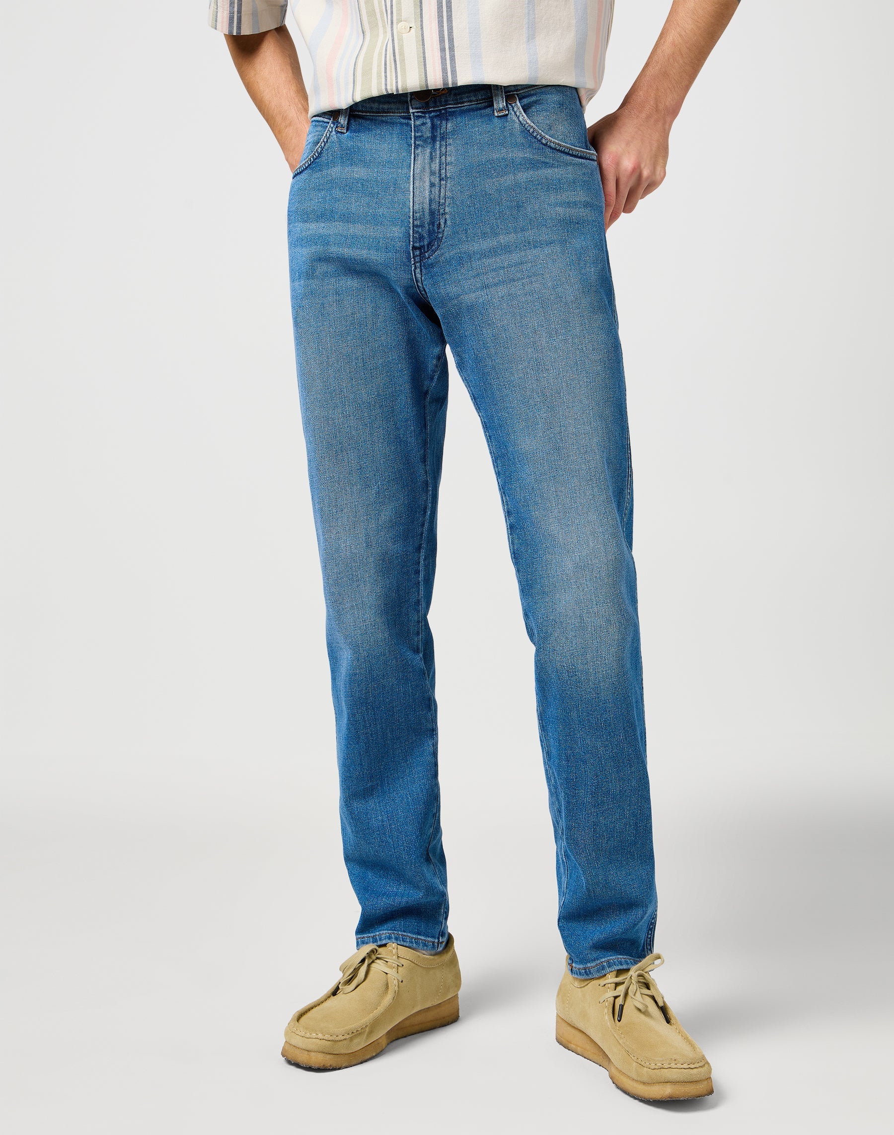 Fiume in jeans blu con brillantini Wrangler