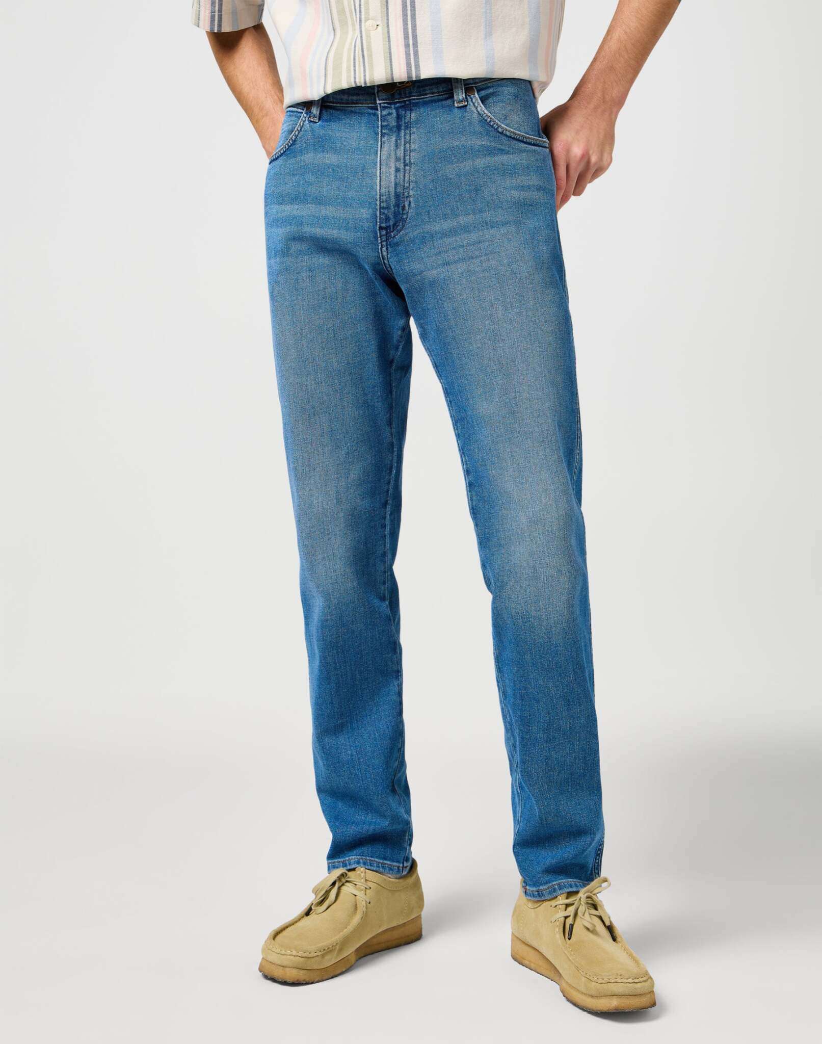 Fiume in jeans blu con brillantini Wrangler