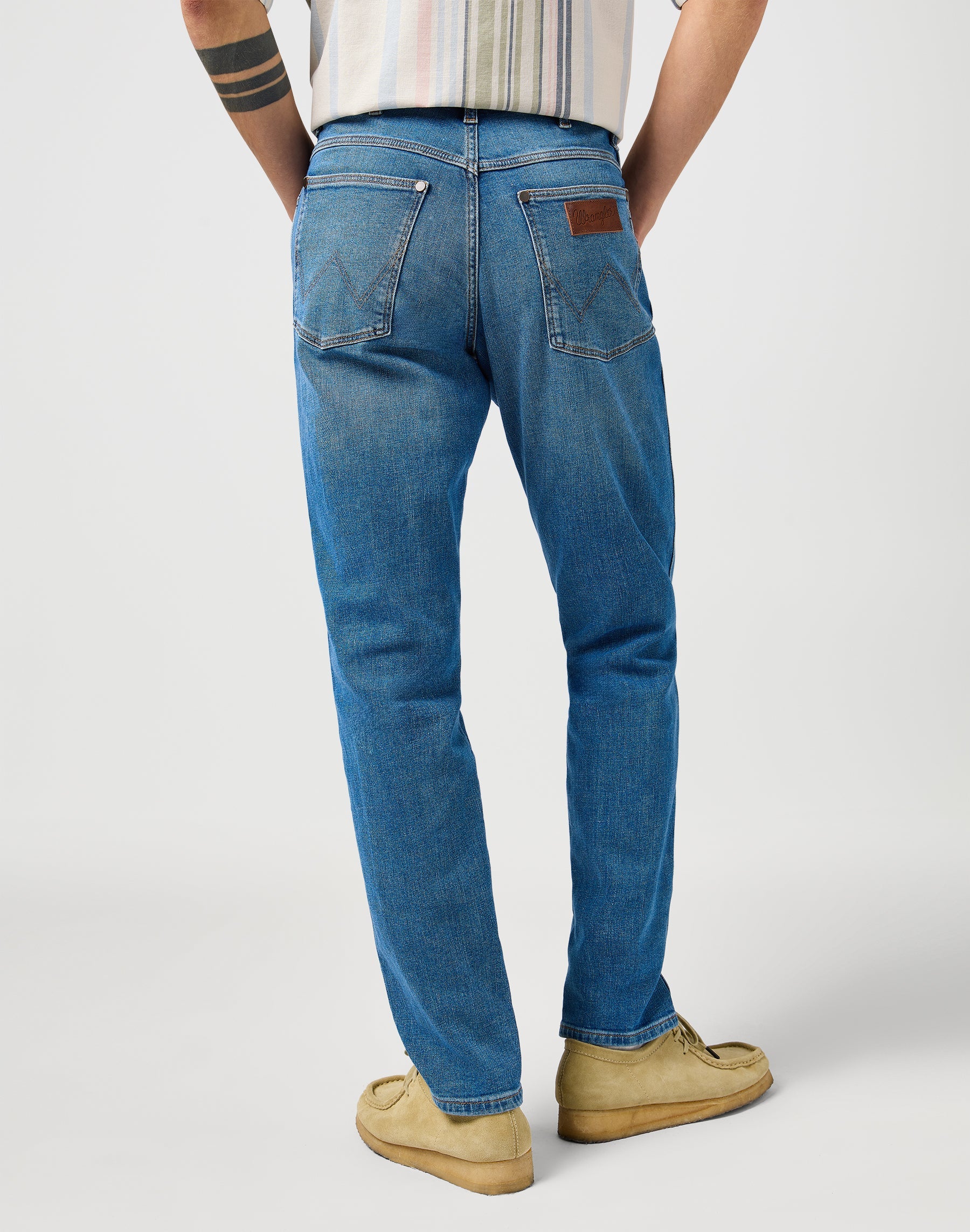 Fiume in jeans blu con brillantini Wrangler