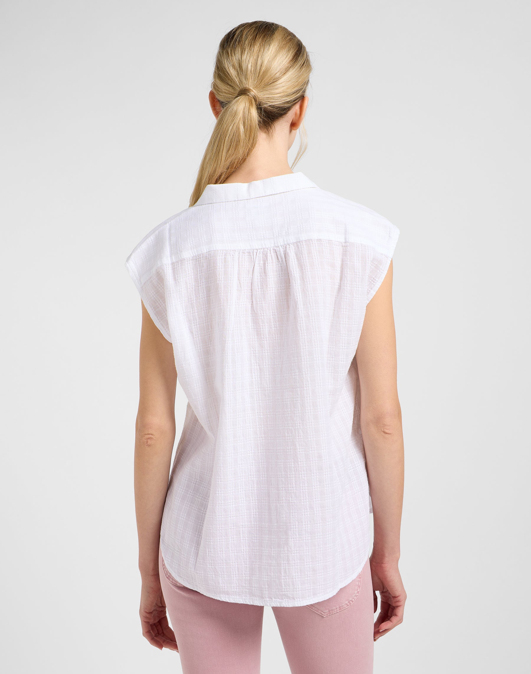 Camicia con maniche a cappuccio in bianco brillante Camicie Lee