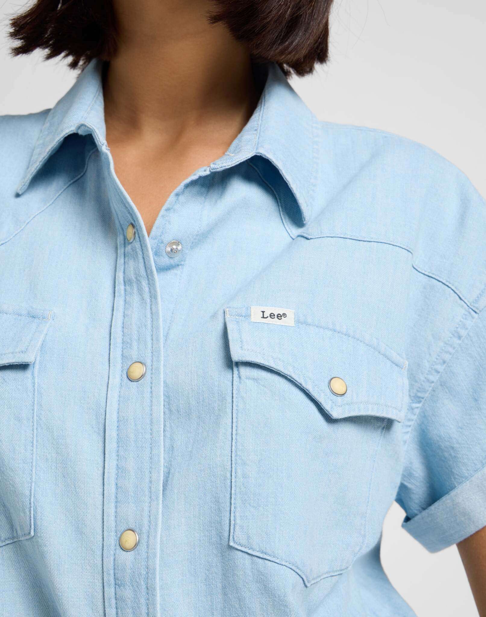 Camicia Western con cravatta in camicie leggere Mood Lee