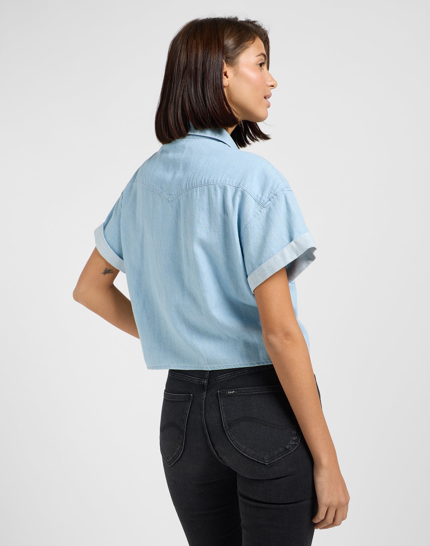 Camicia Western con cravatta in camicie leggere Mood Lee