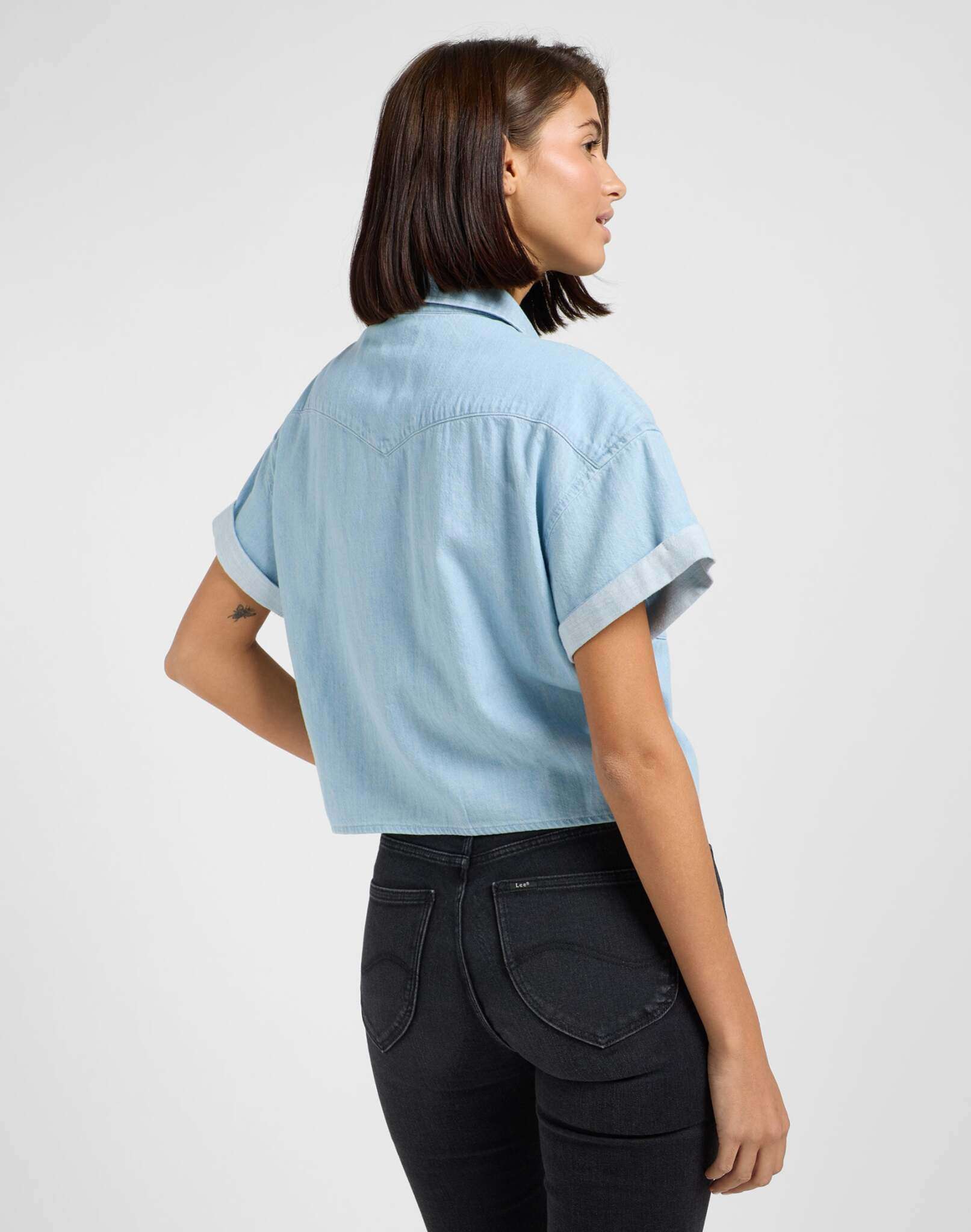 Camicia Western con cravatta in camicie leggere Mood Lee