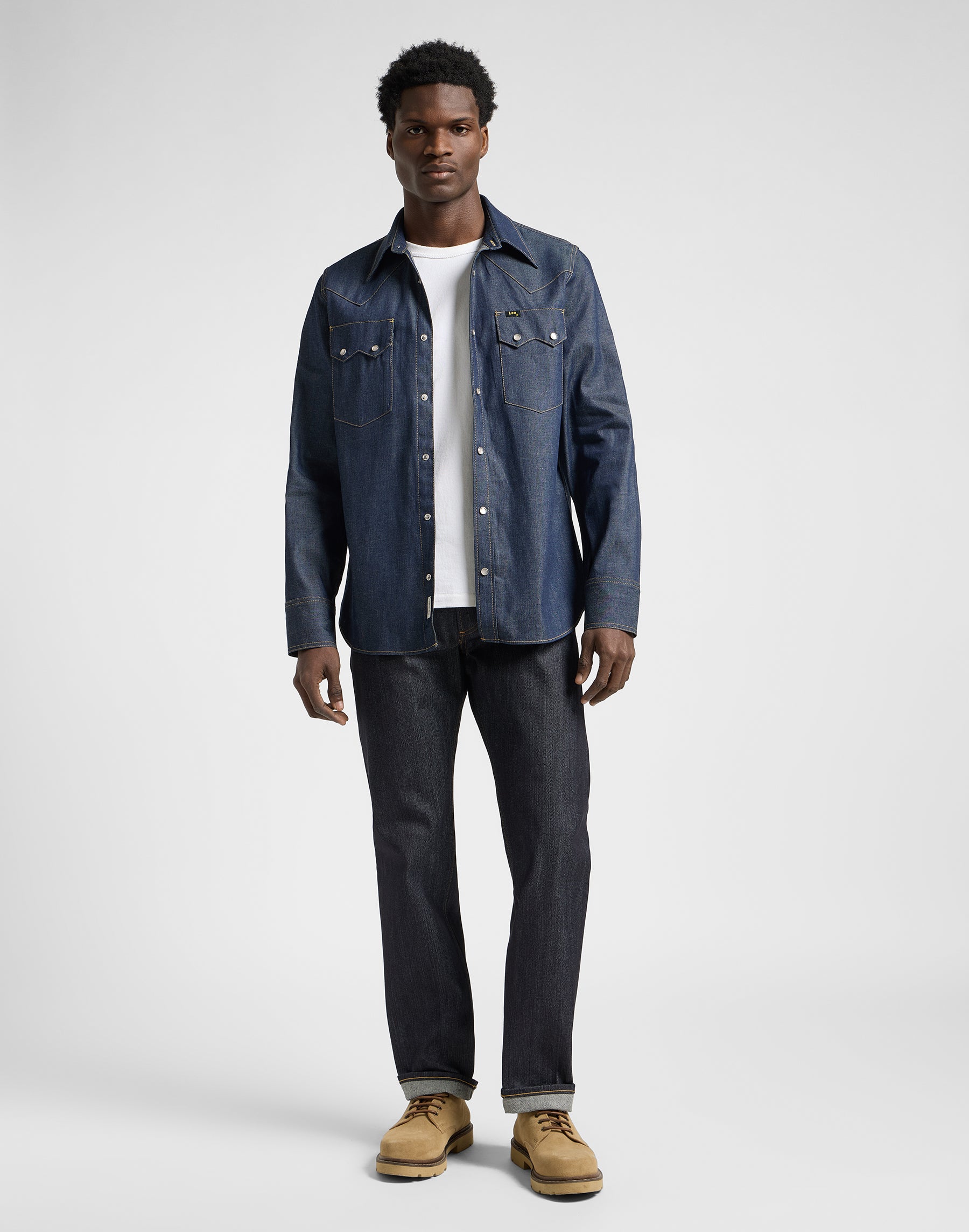 101 50S Camicia Western in blu secco Camicie Lee