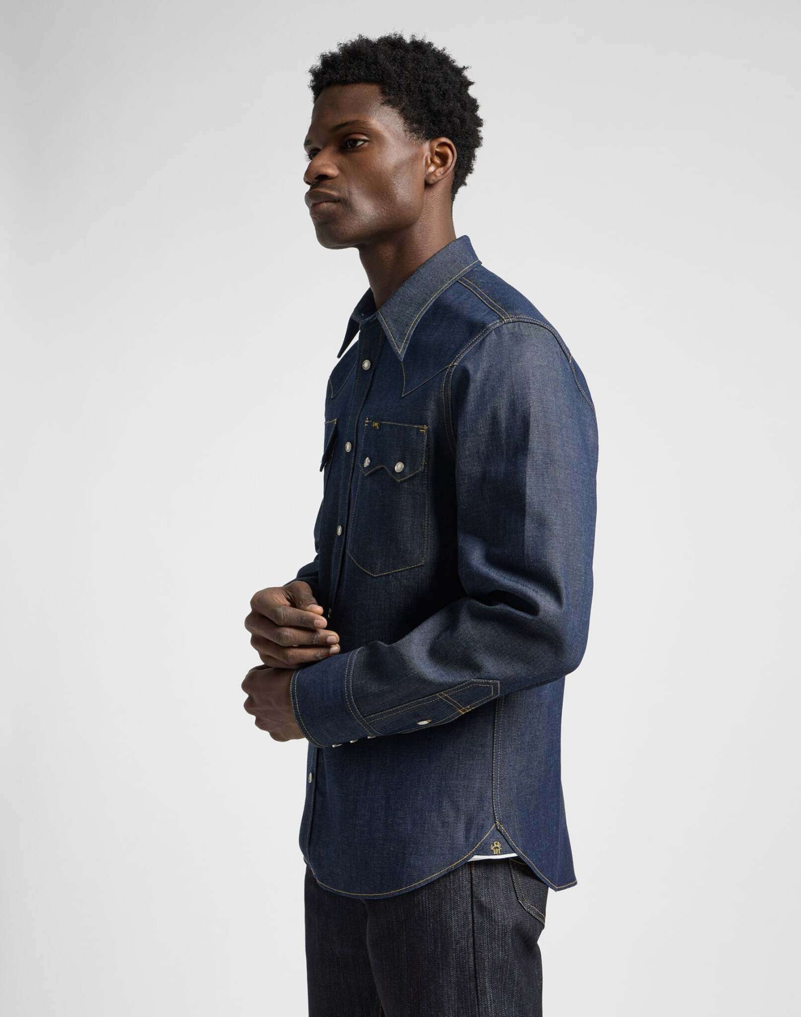 101 50S Camicia Western in blu secco Camicie Lee