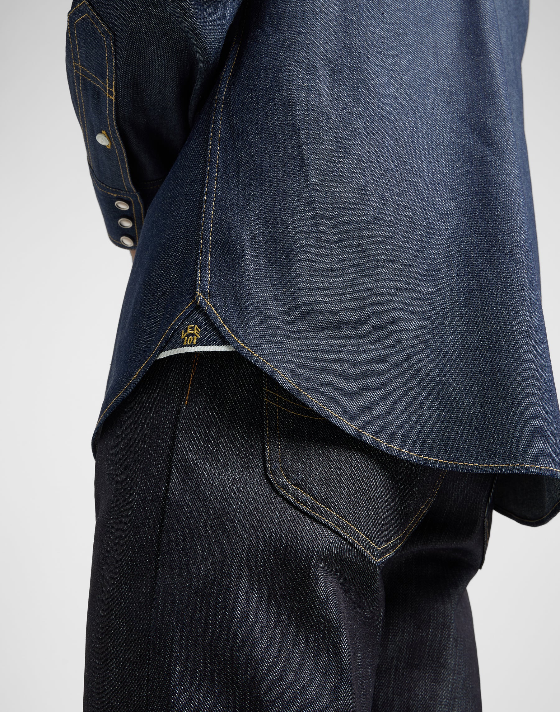 101 50S Camicia Western in blu secco Camicie Lee