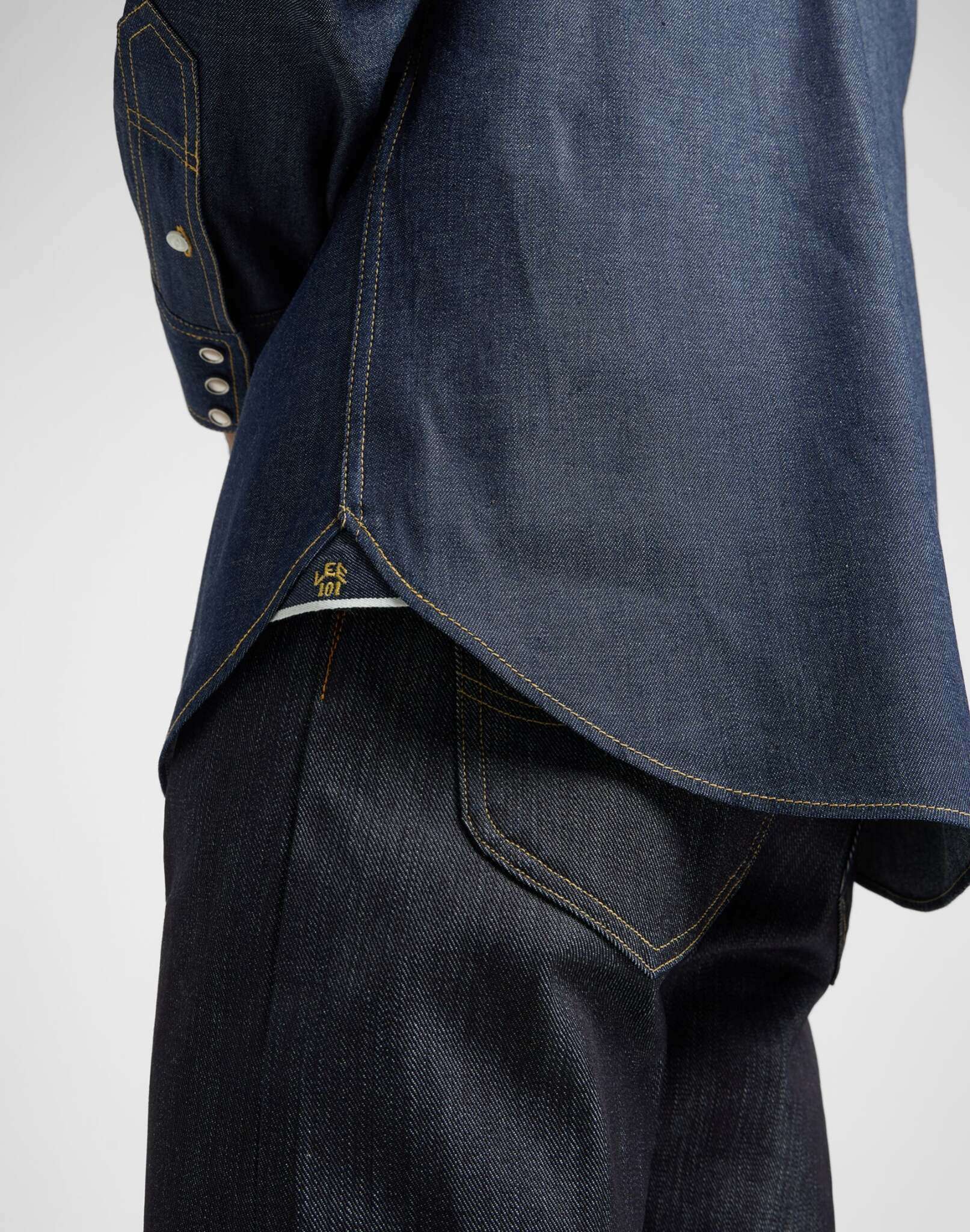 101 50S Camicia Western in blu secco Camicie Lee