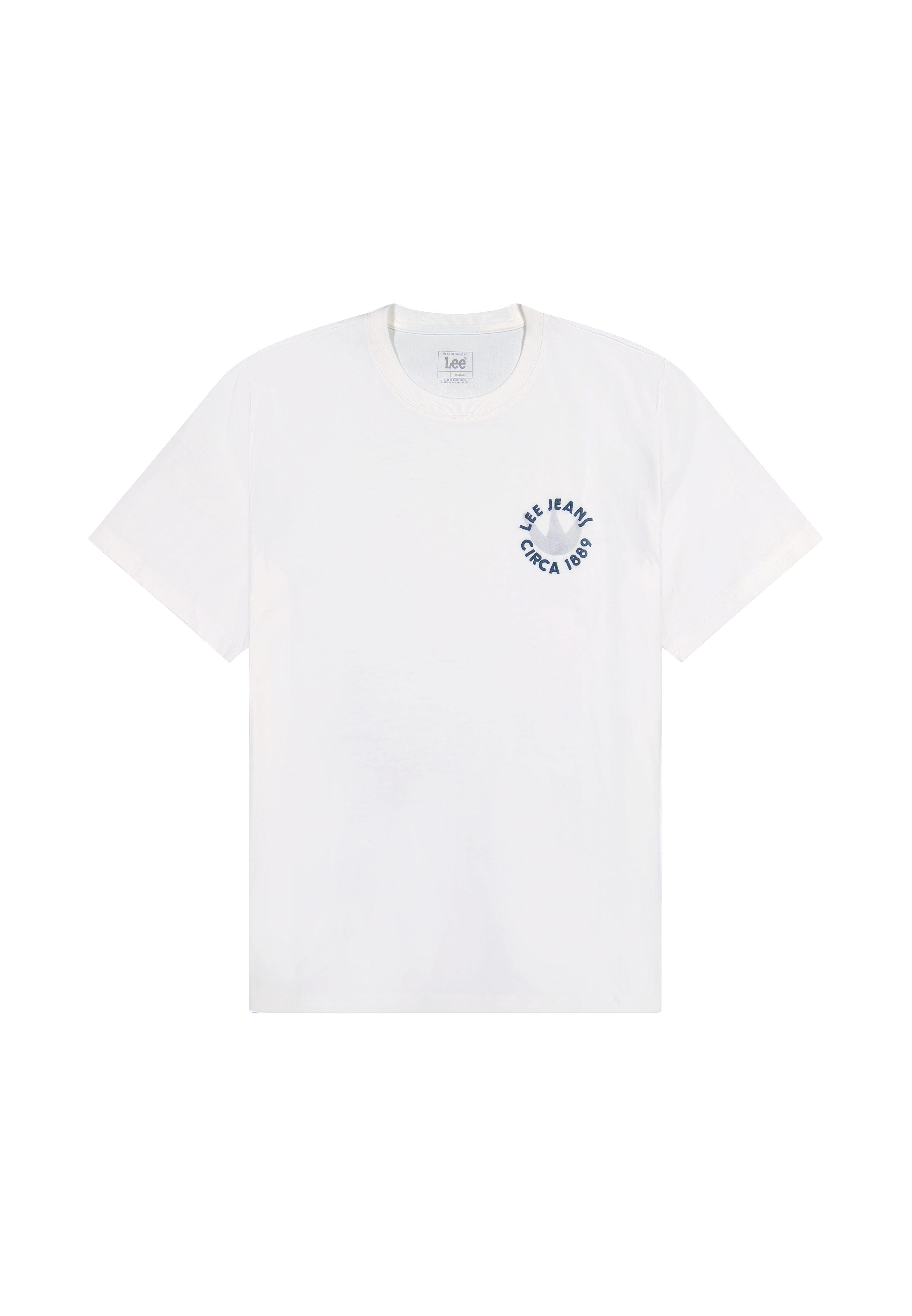 Ss Elevated Ess Logo Tee in ecru