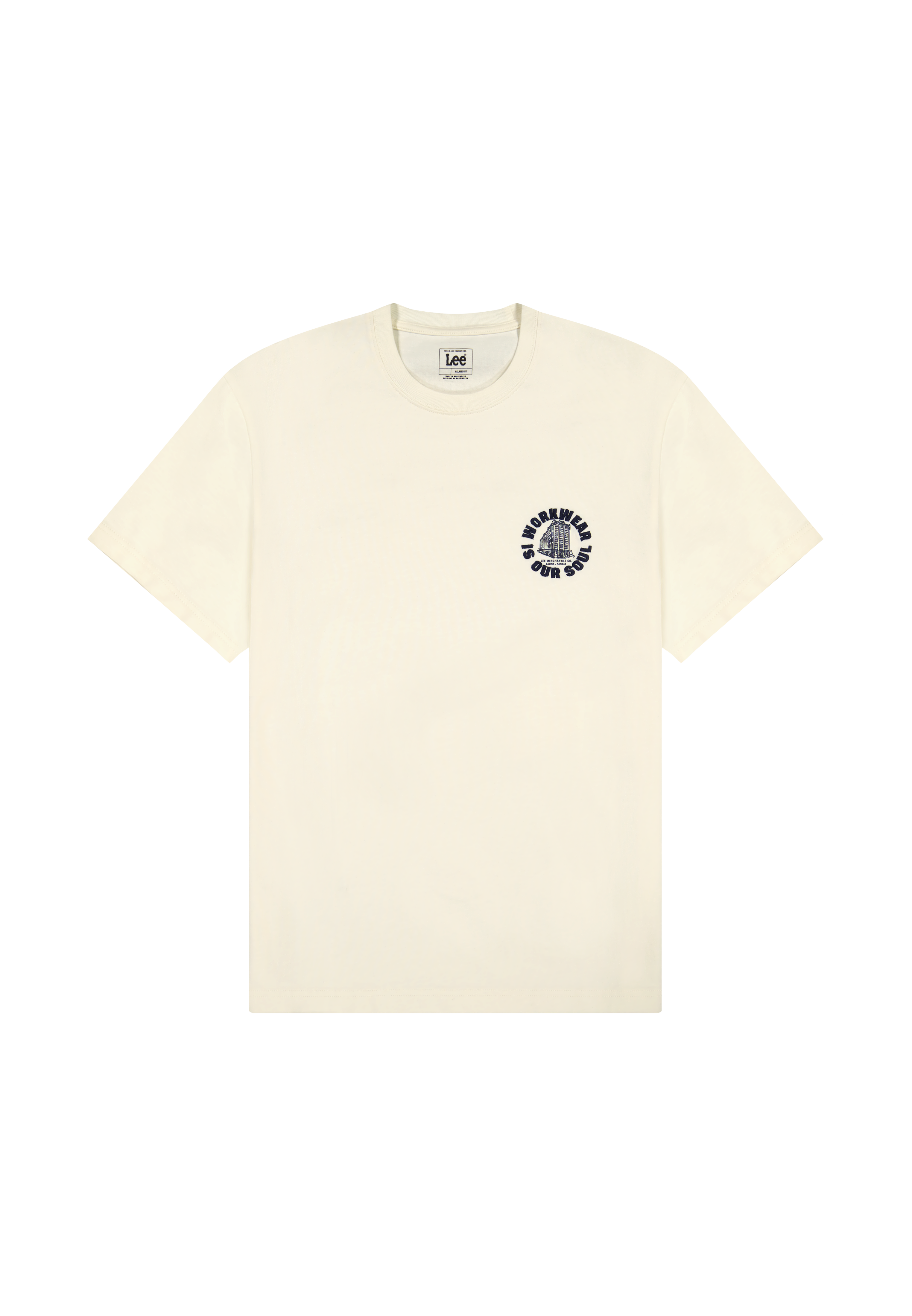 Maglietta grafica Ww in ecru