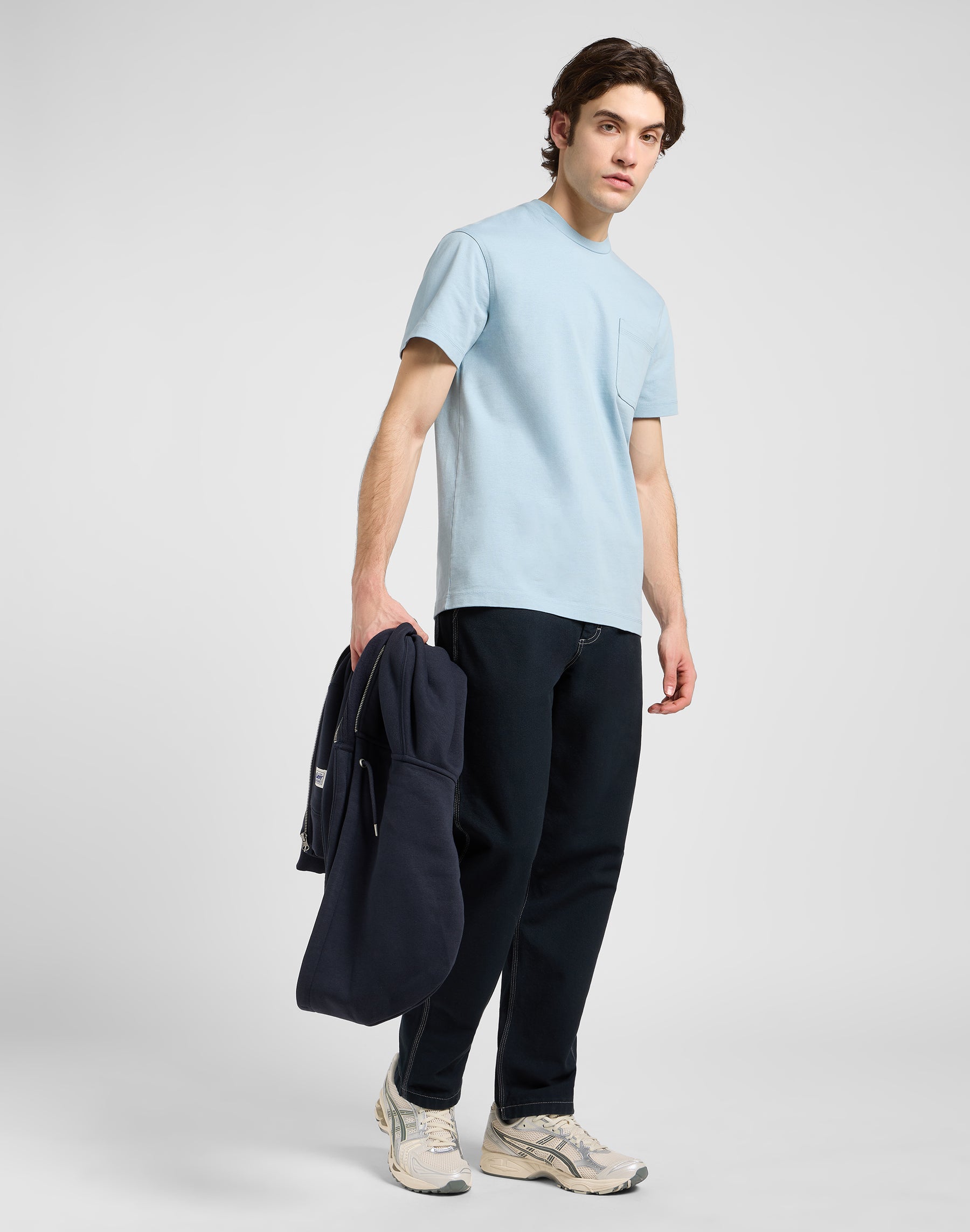 Maglietta Ww Pckt in Jet Stream Blue T-Shirt Lee