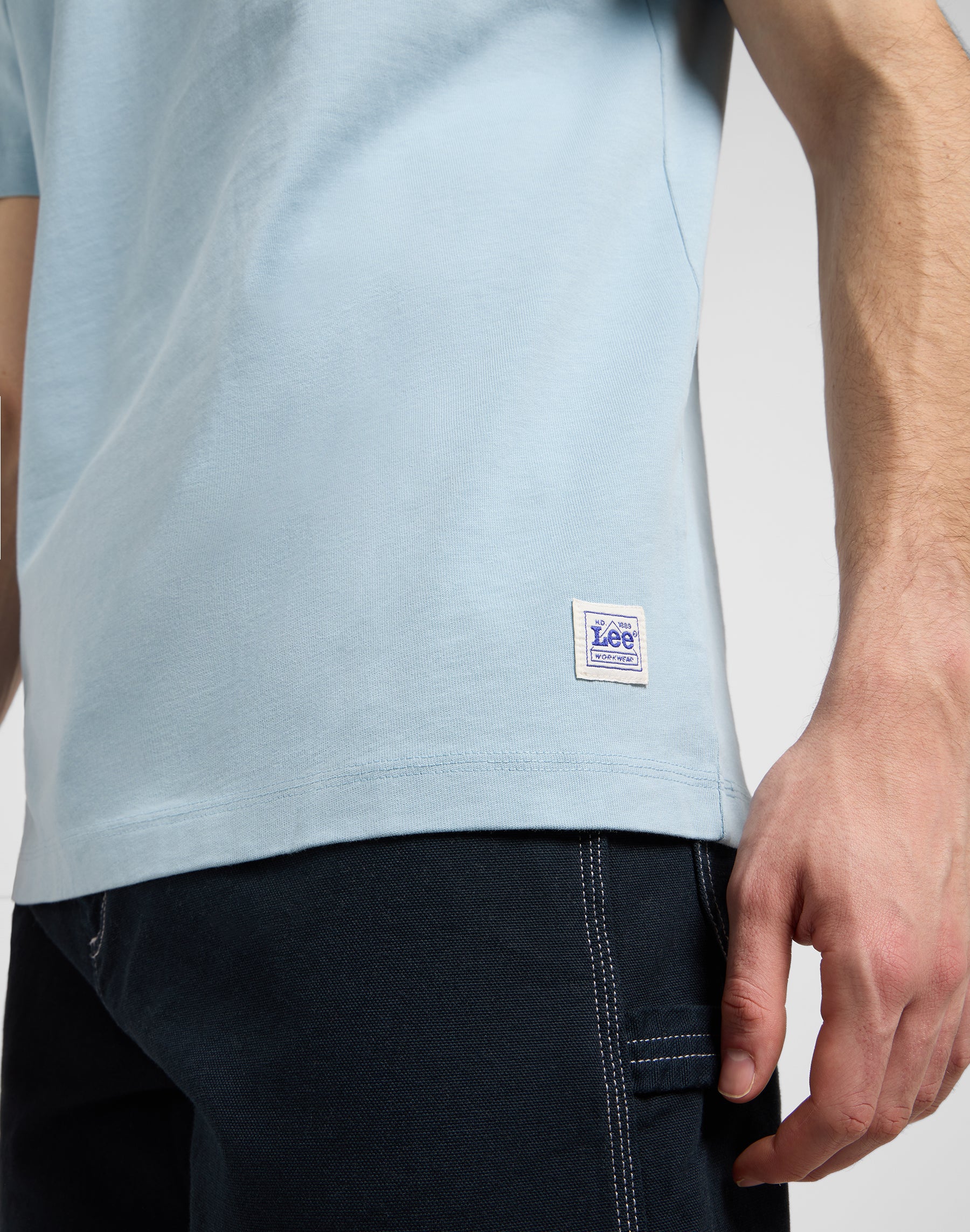 Maglietta Ww Pckt in Jet Stream Blue T-Shirt Lee