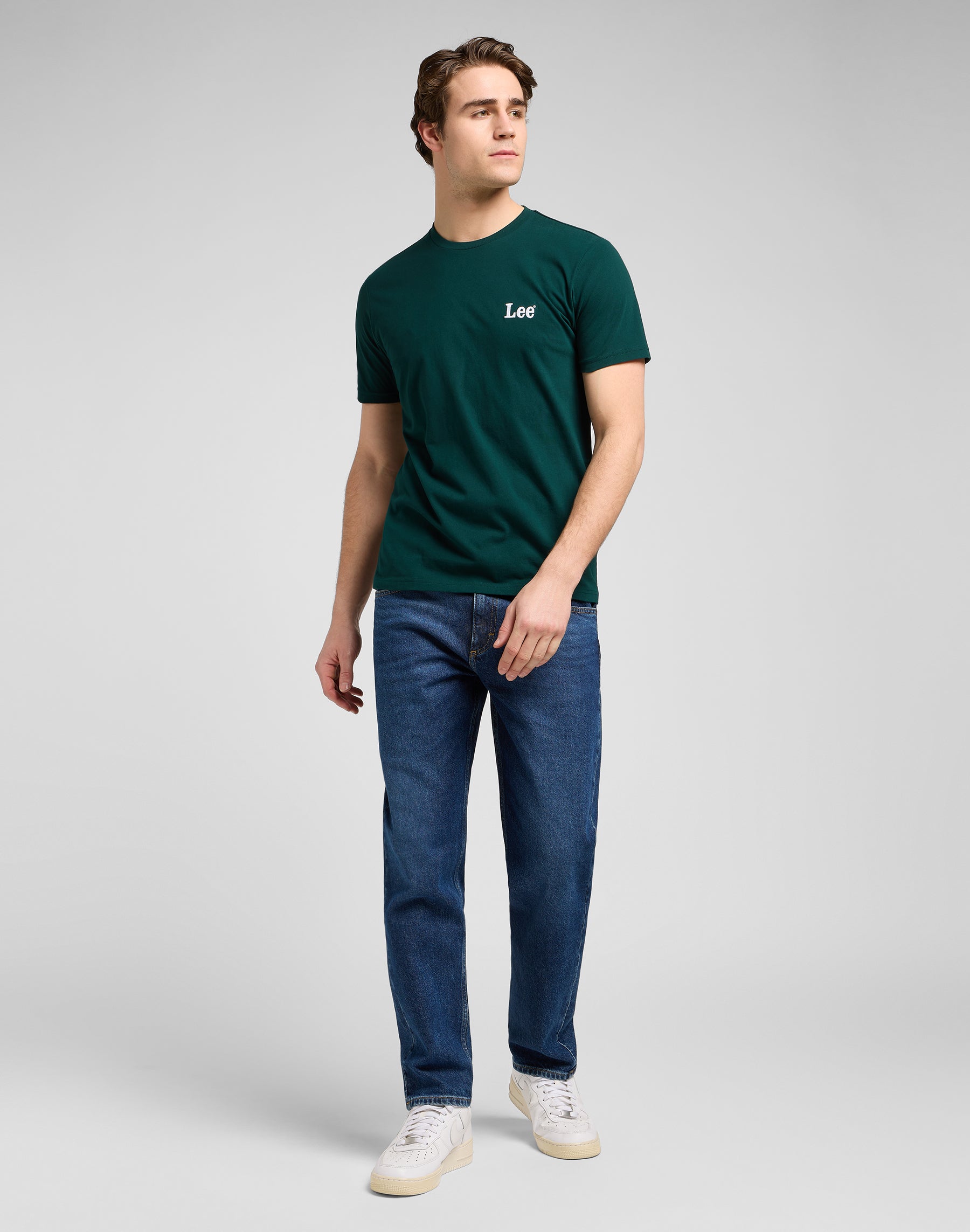 Ss Piccolo Logo Tee in Jade Forest Magliette Lee