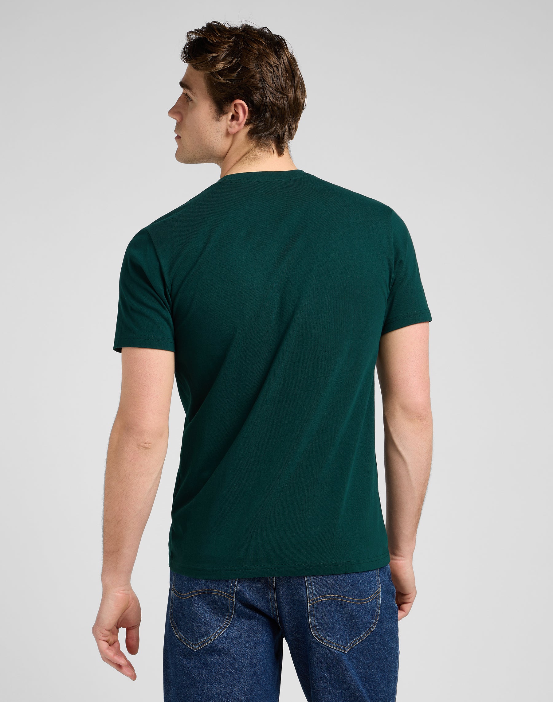 Ss Piccolo Logo Tee in Jade Forest Magliette Lee