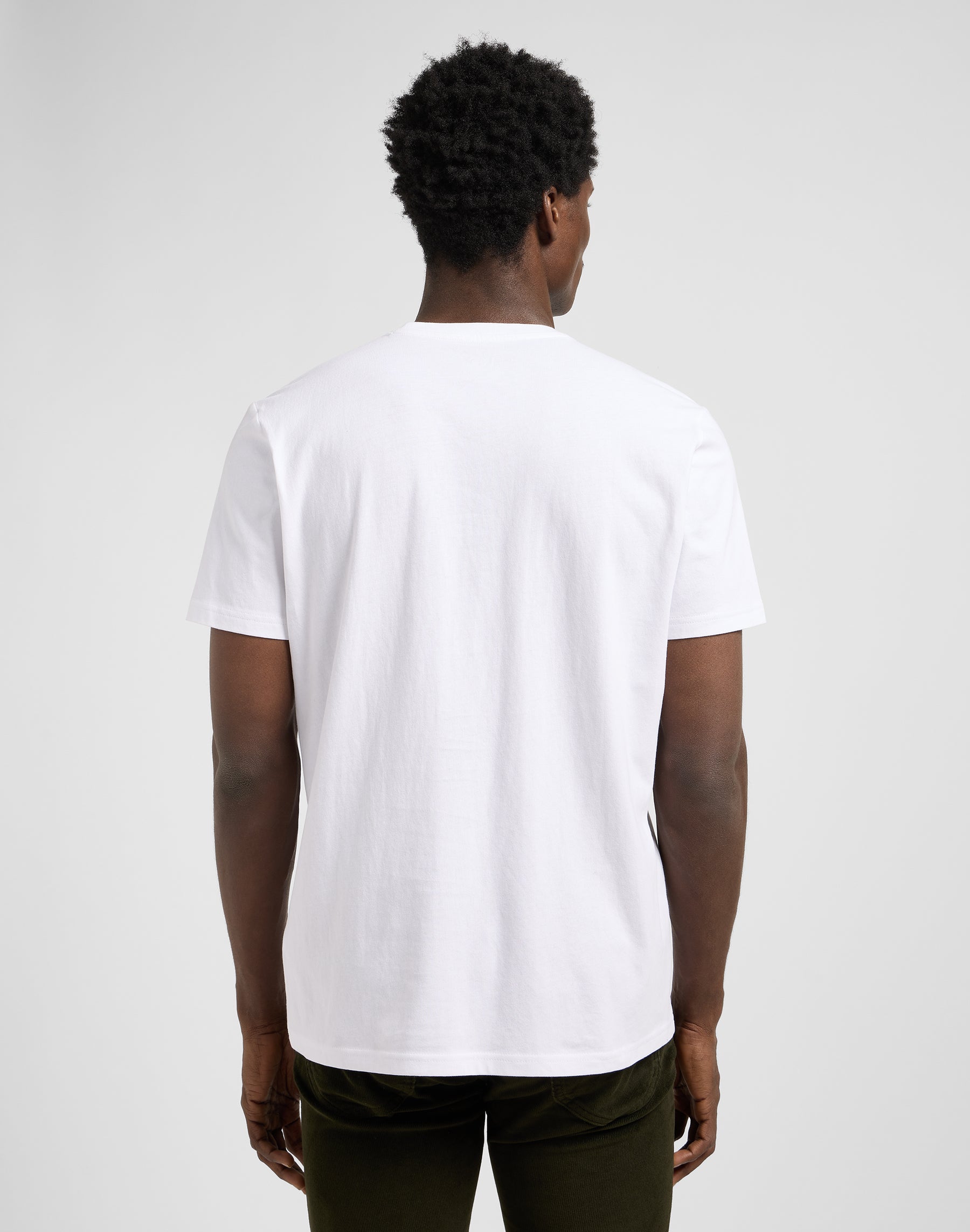 Ss Small Logo Tee in bianco brillante Magliette Lee
