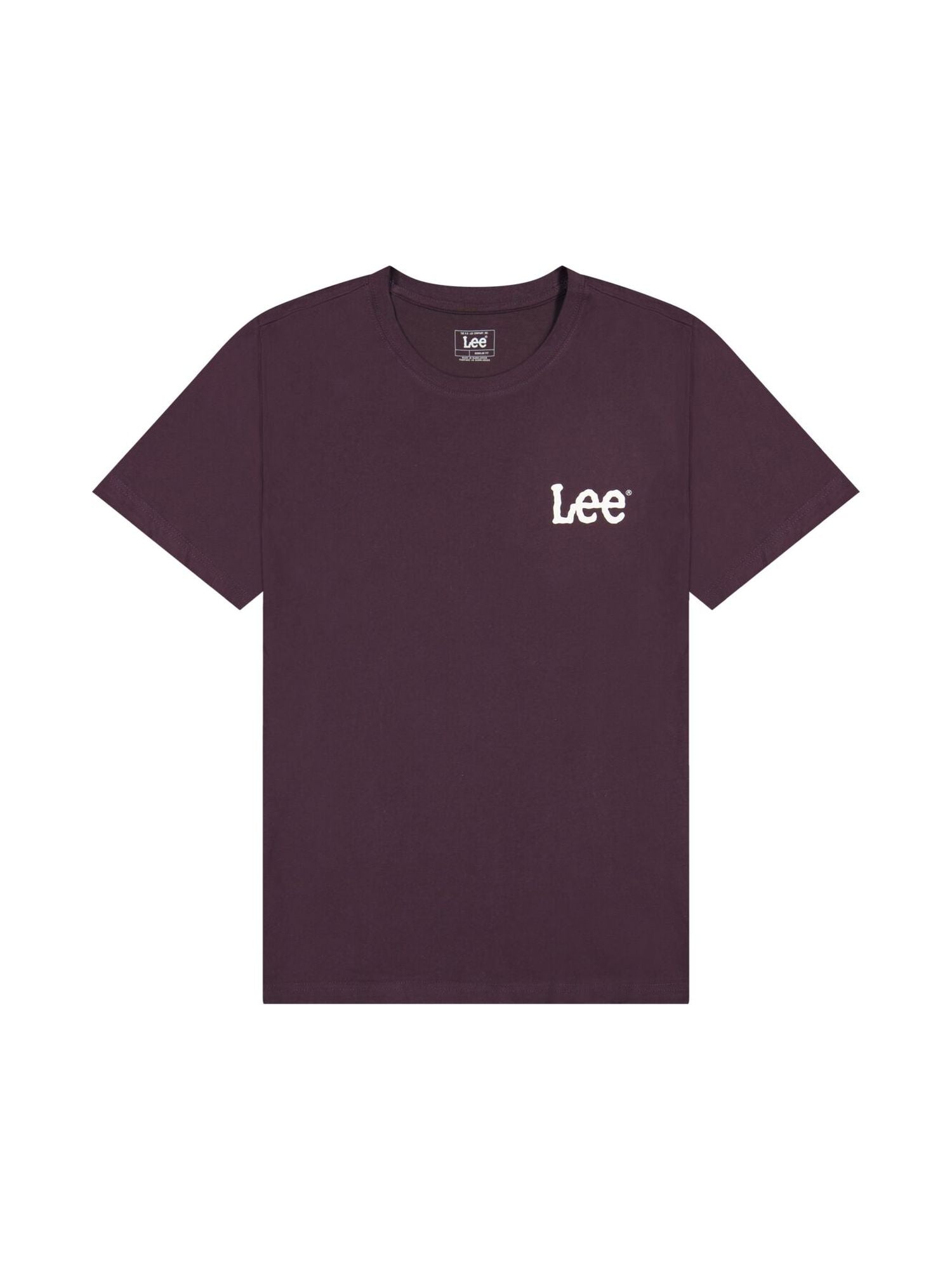 Tee media Wobbly Lee in vino scuro