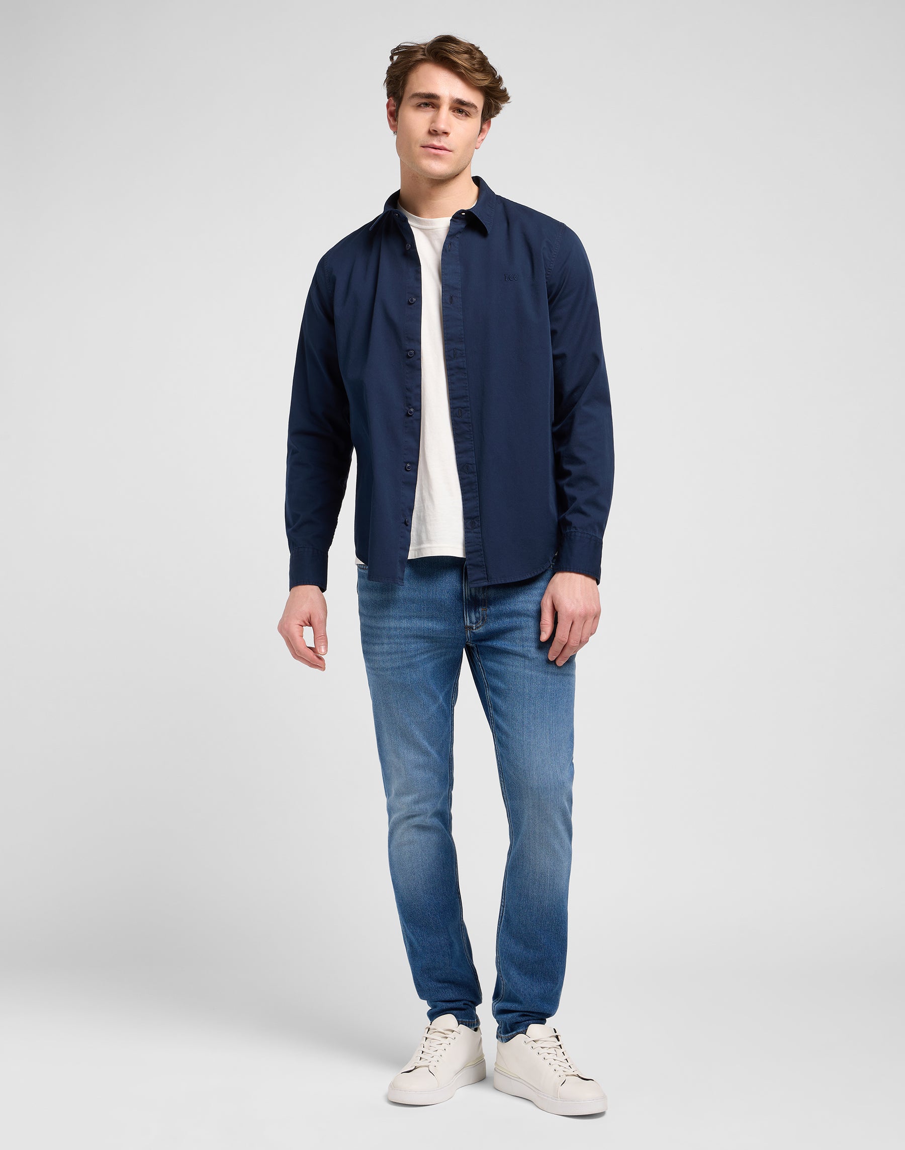 Camicia Patch in rivetto Navy Camicie Lee