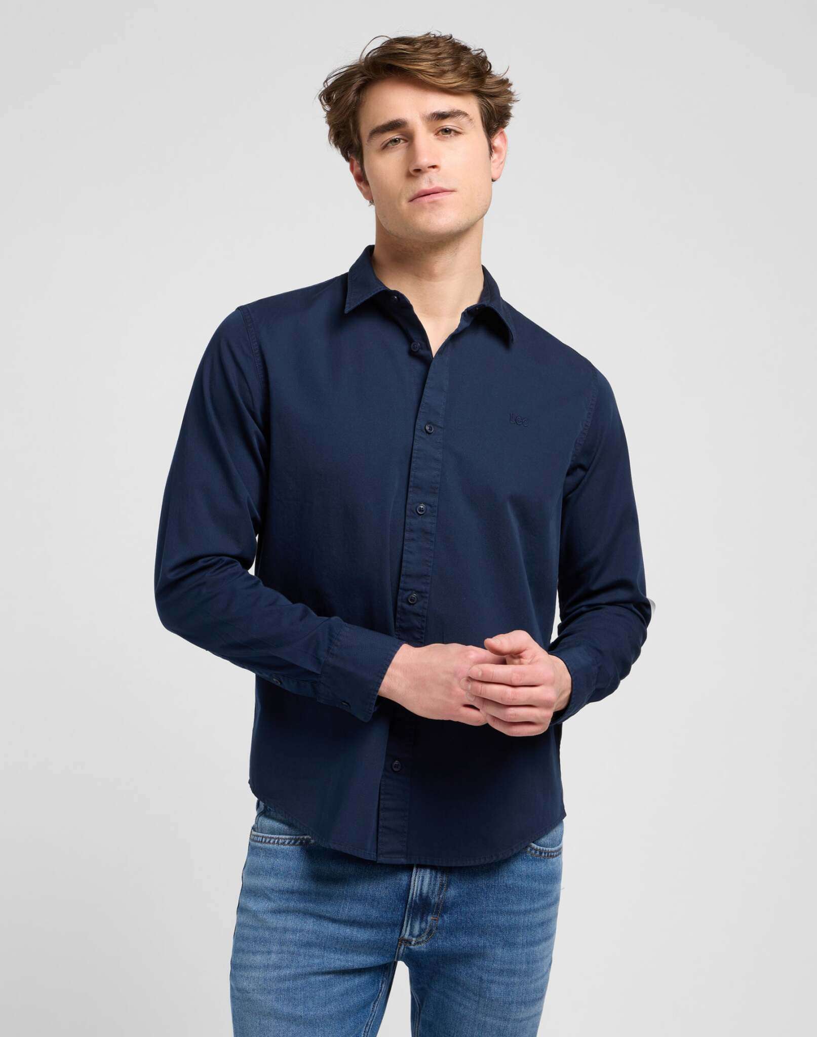 Camicia Patch in rivetto Navy Camicie Lee