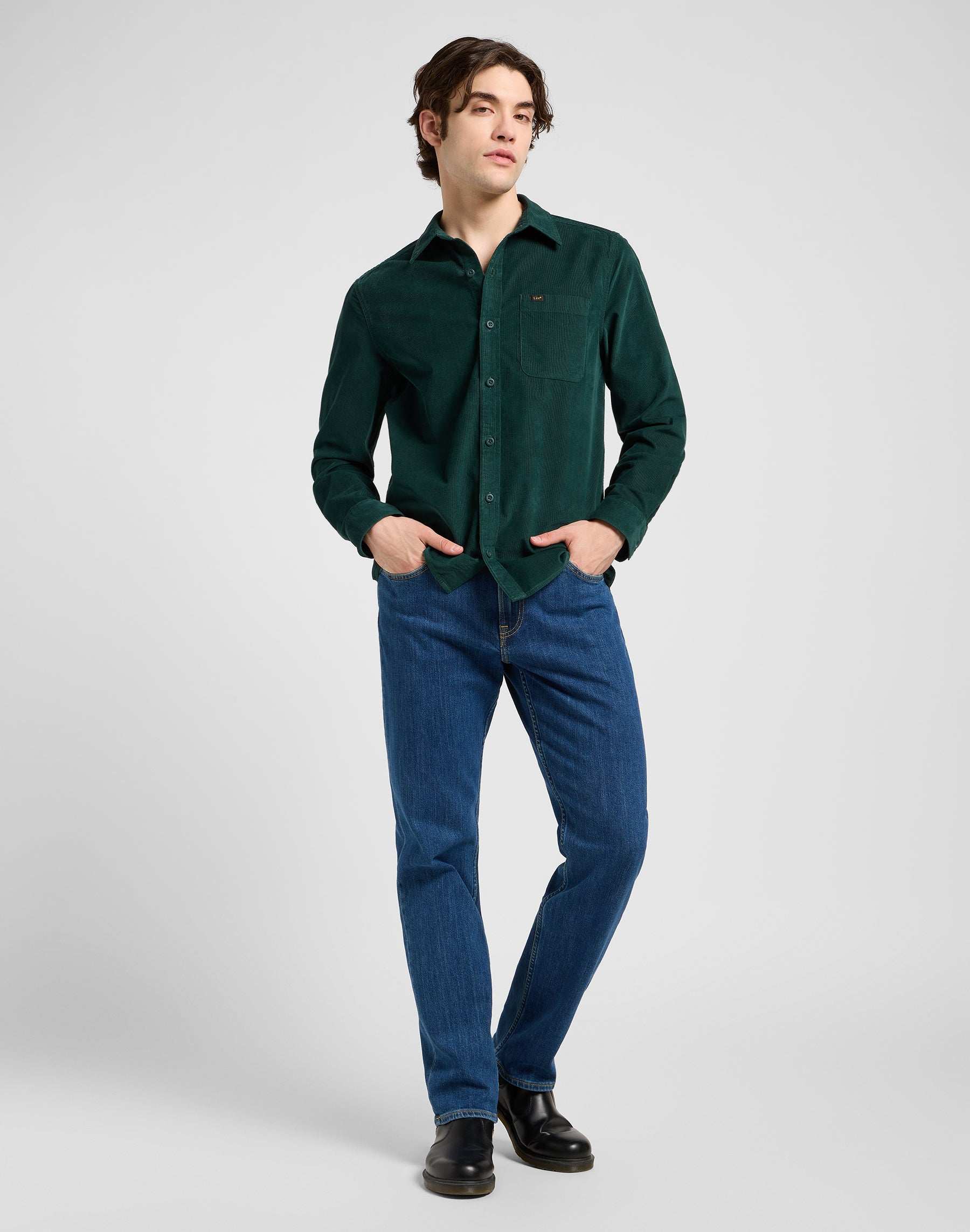 Camicia Leesure in Jade Forest Camicie Lee