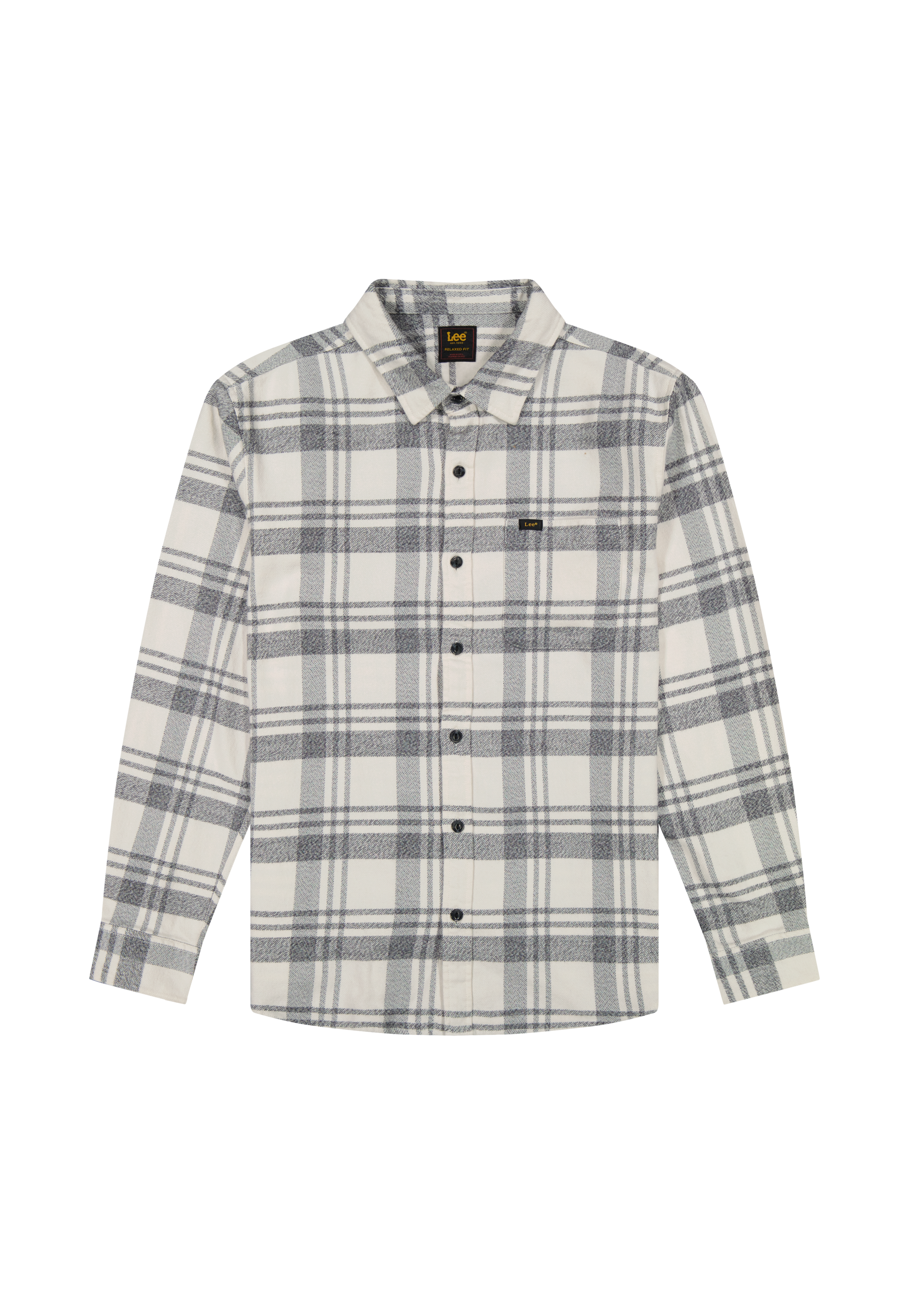Camicia Mercantile in Plaid Jaspe grigio pittore