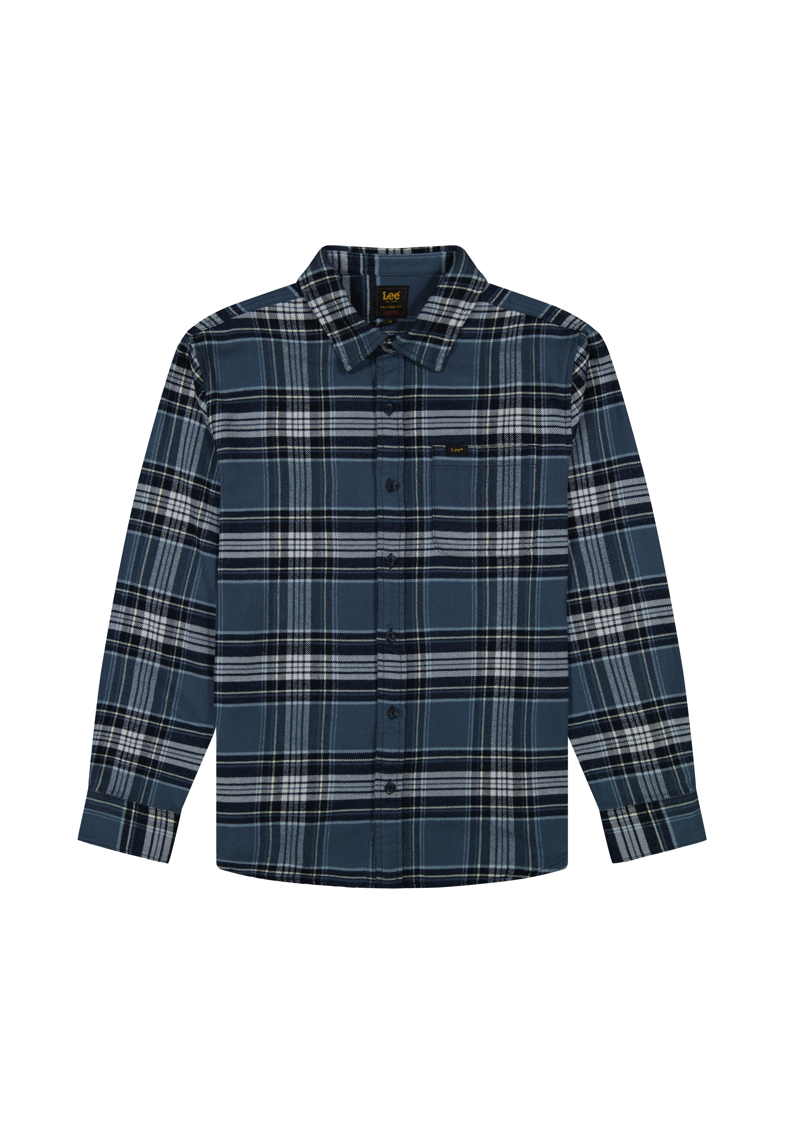 Camicia Mercantile in Plaid Blu Vintage