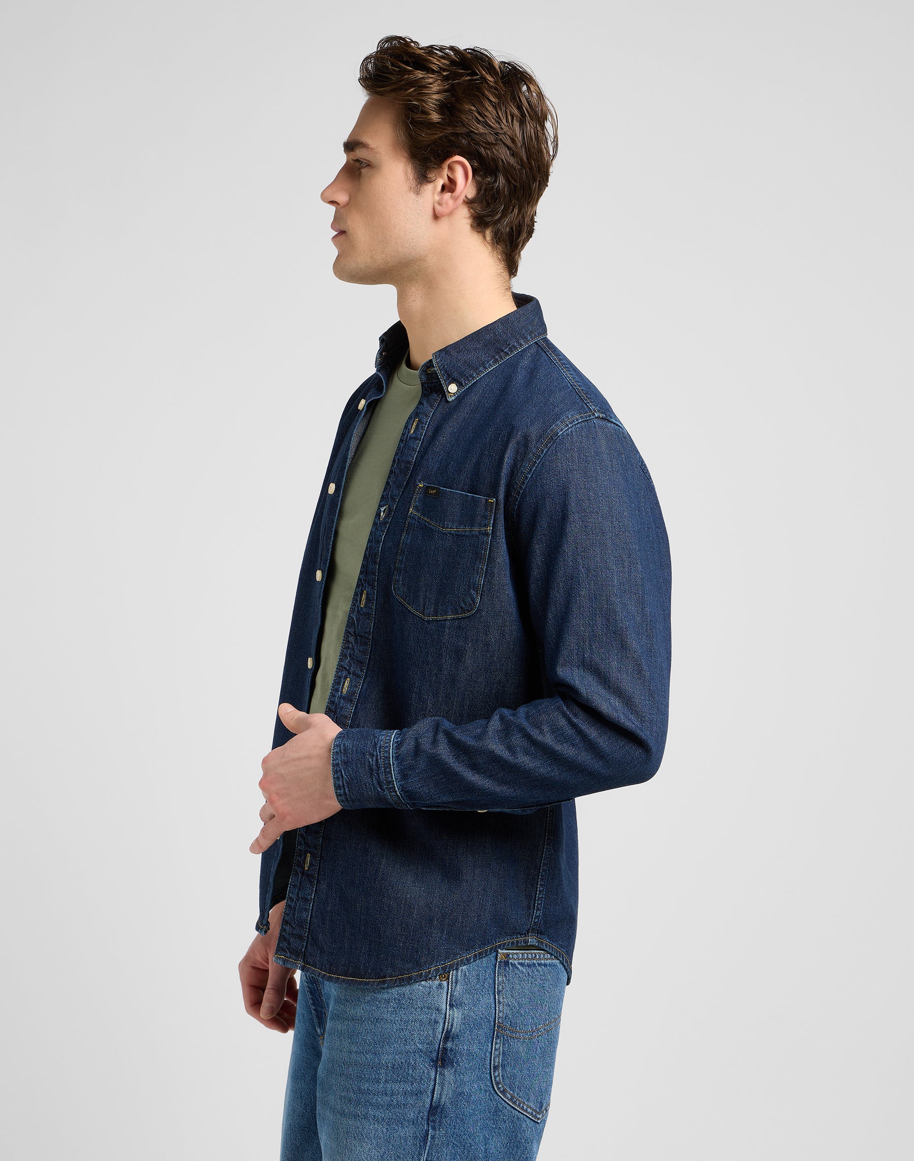 Lee Button Down in Mid Stone 2 Camicie Lee