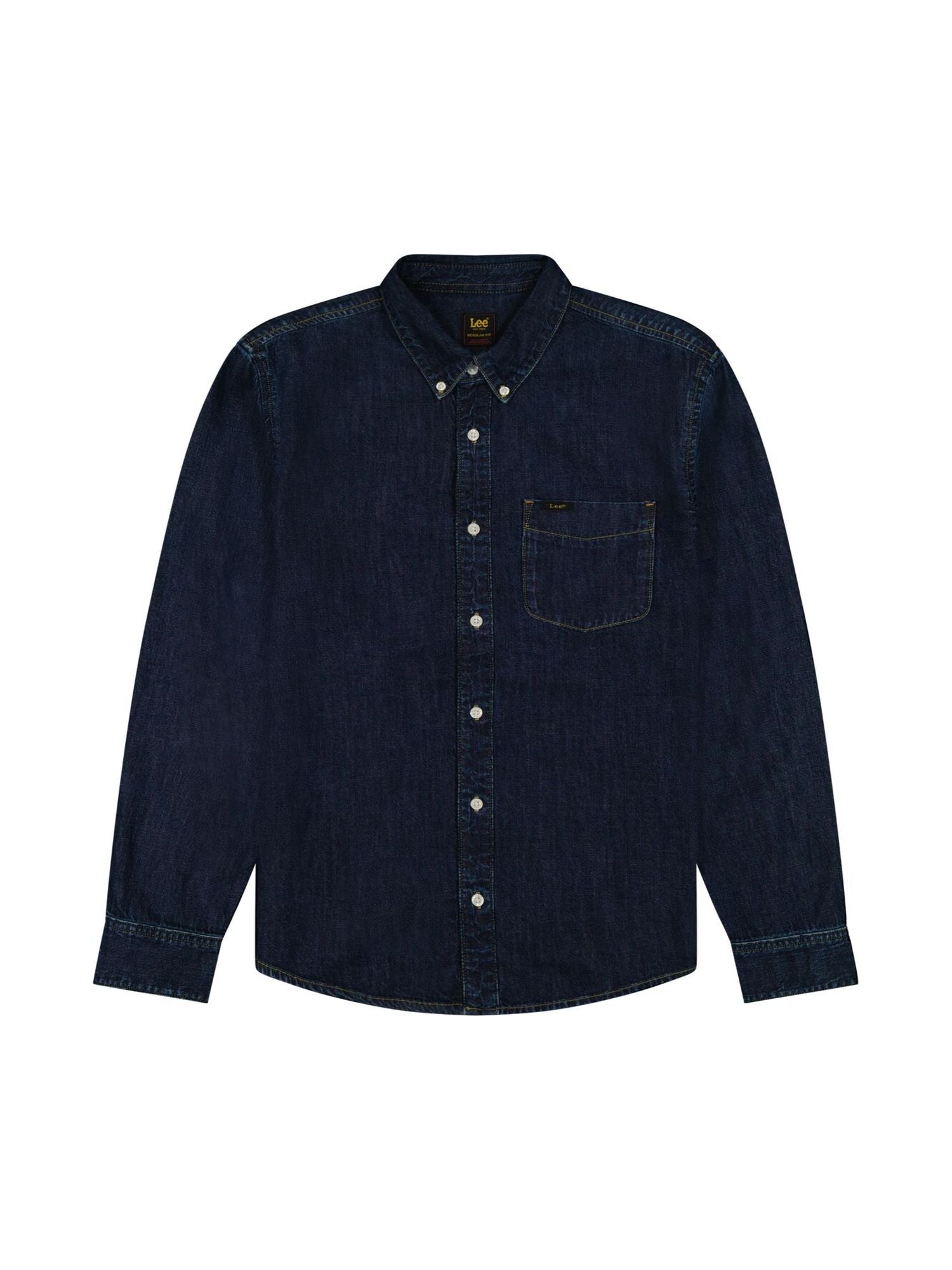 Lee Button Down in Mid Stone 2