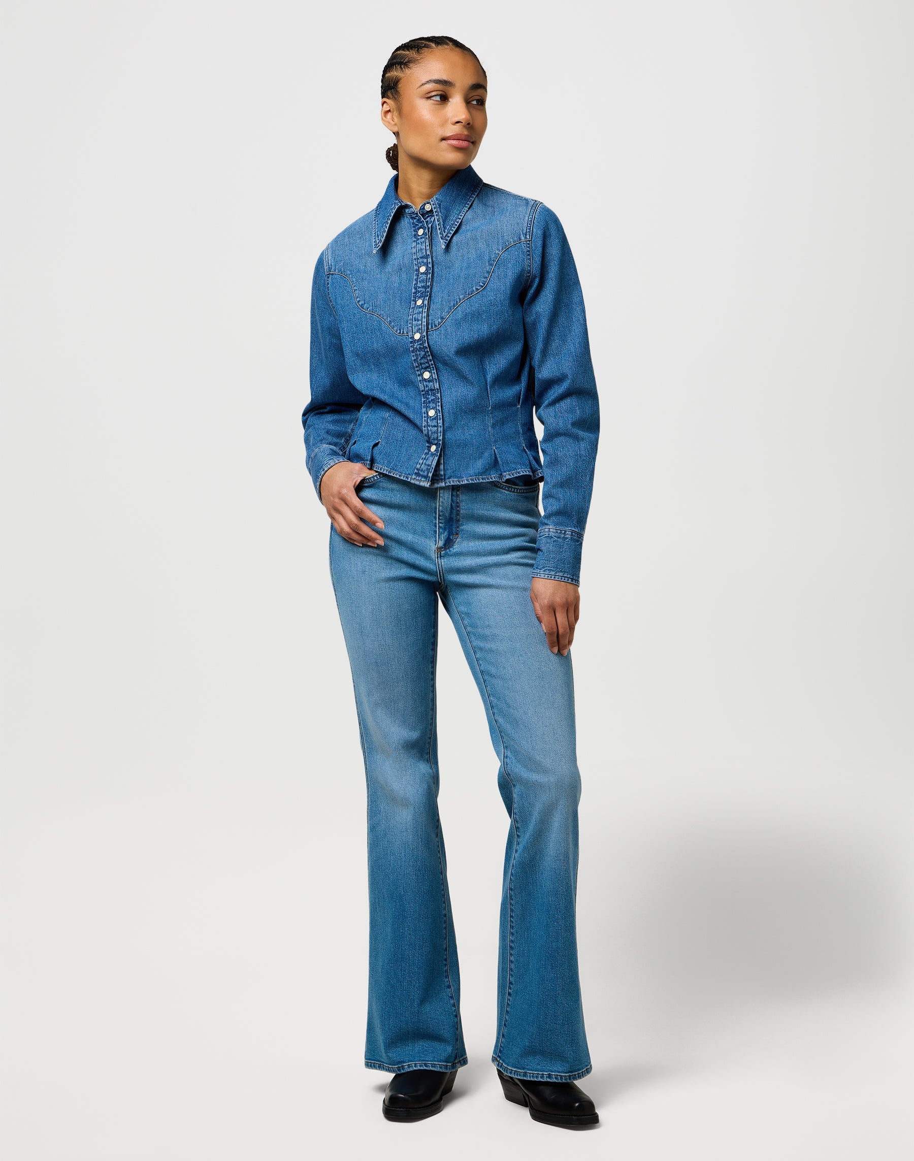 Camicia Femme Peplum in camicie a mano leggere Wrangler